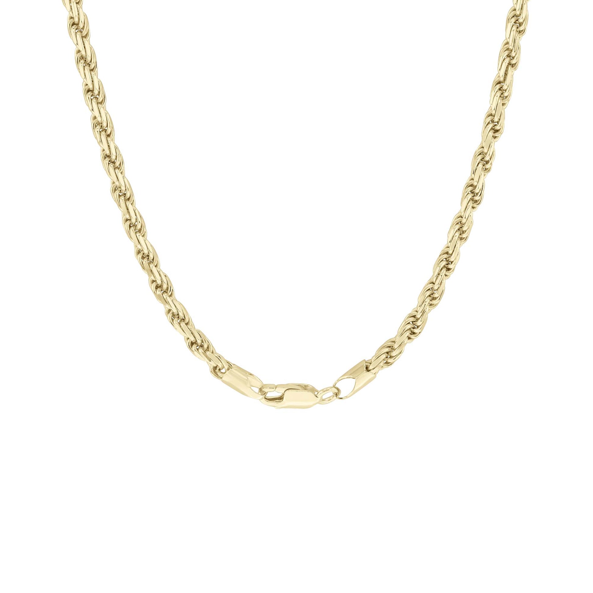 Franklin Silver & Gold Rope Chain Necklace- 3.7mm