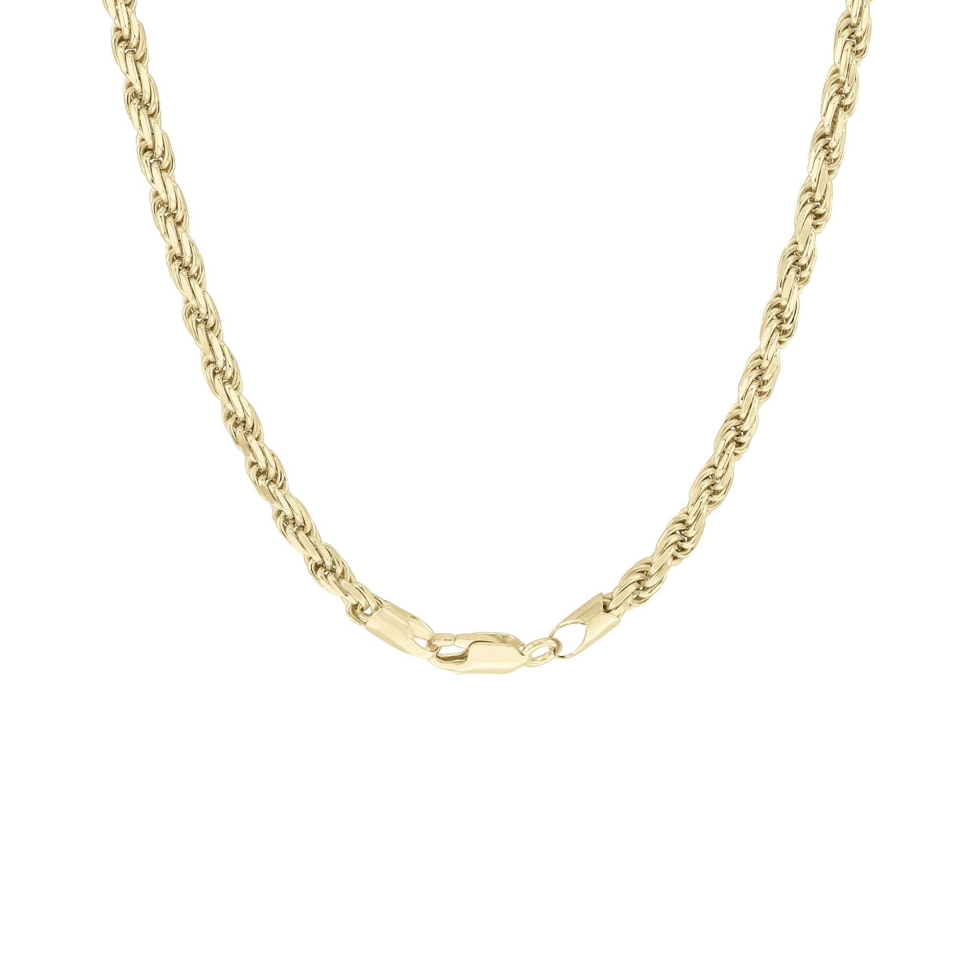 Franklin Silver & Gold Rope Chain Necklace- 3.7mm