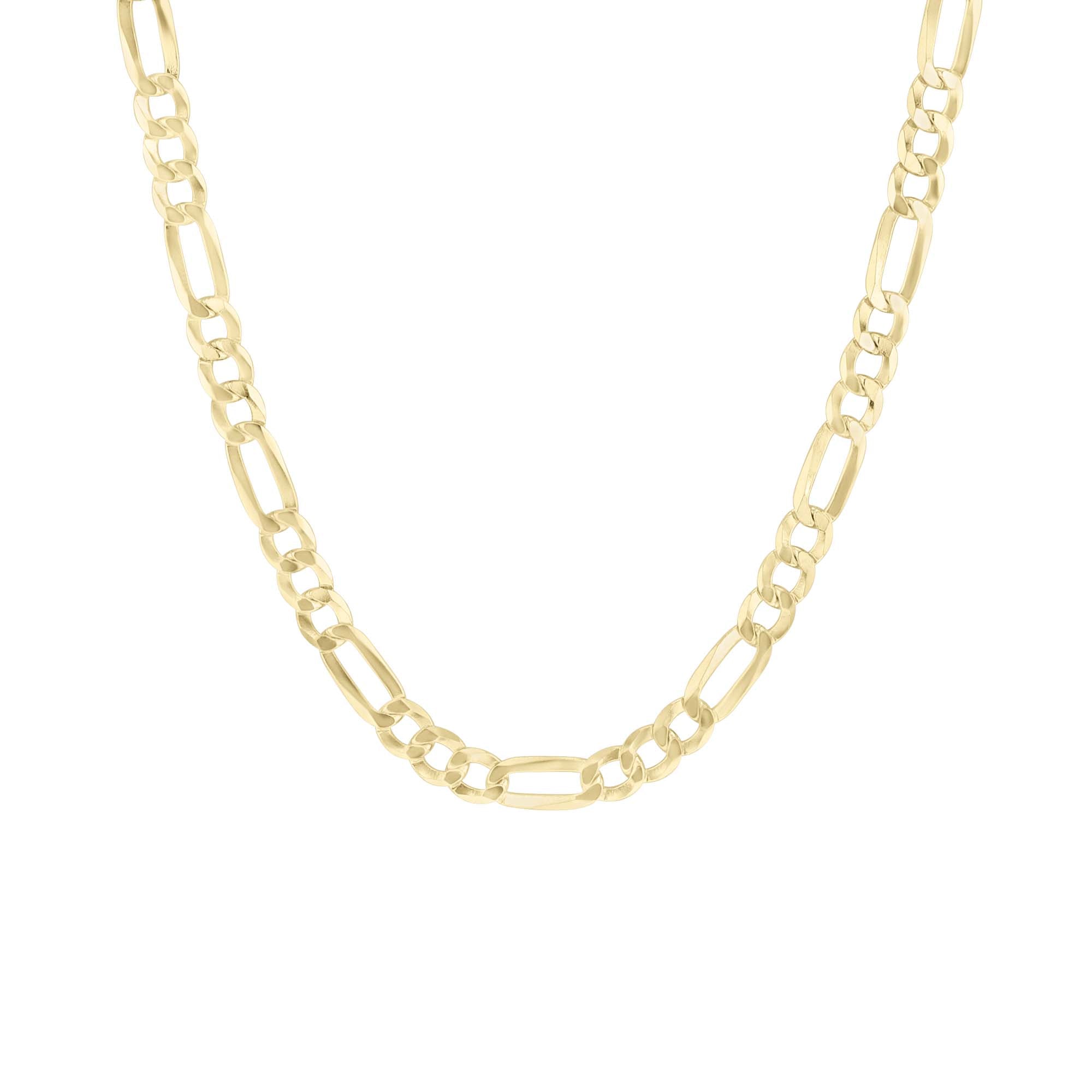 Franklin Silver & Gold Figaro Chain Necklace- 4.9mm