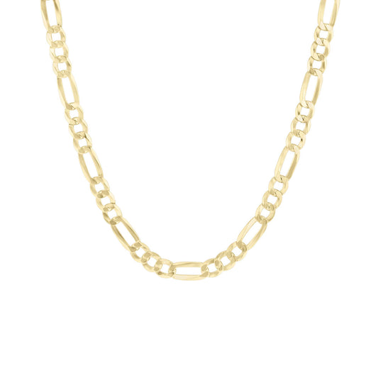 Franklin Silver & Gold Figaro Chain Necklace- 4.9mm