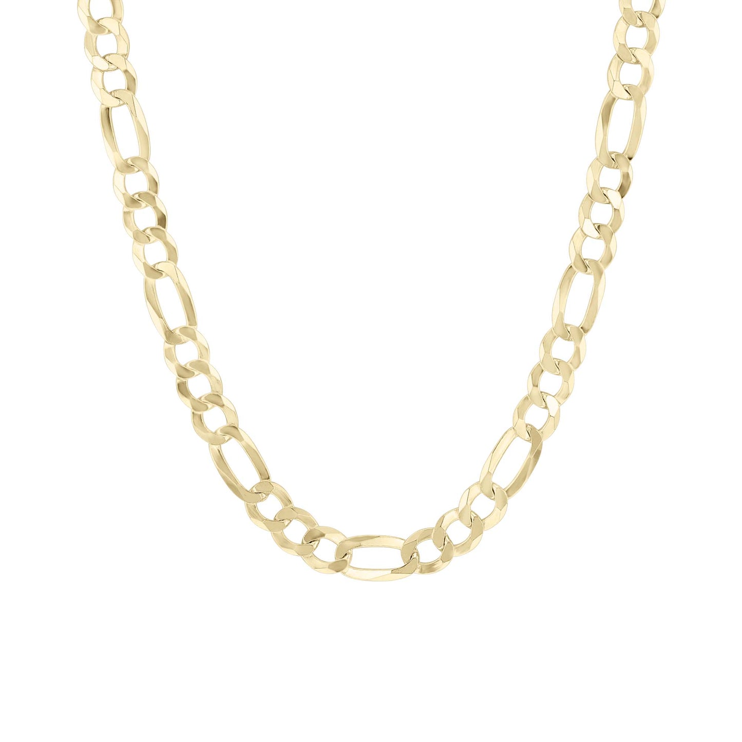 Franklin Silver & Gold Figaro Chain Necklace- 5.6mm