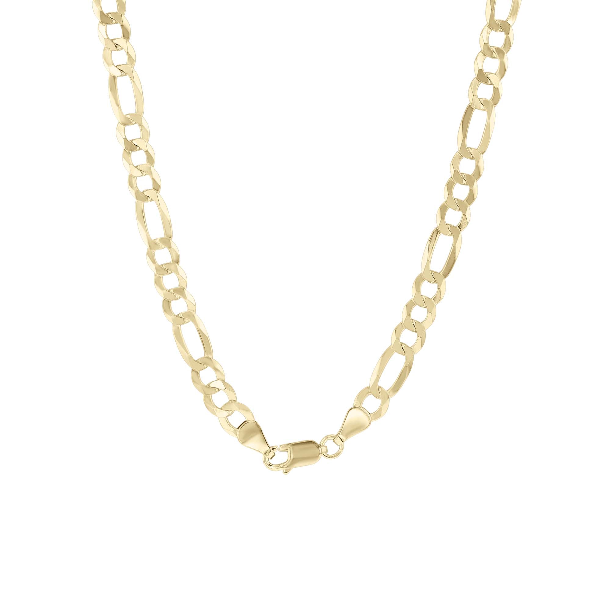 Franklin Silver & Gold Figaro Chain Necklace- 5.6mm