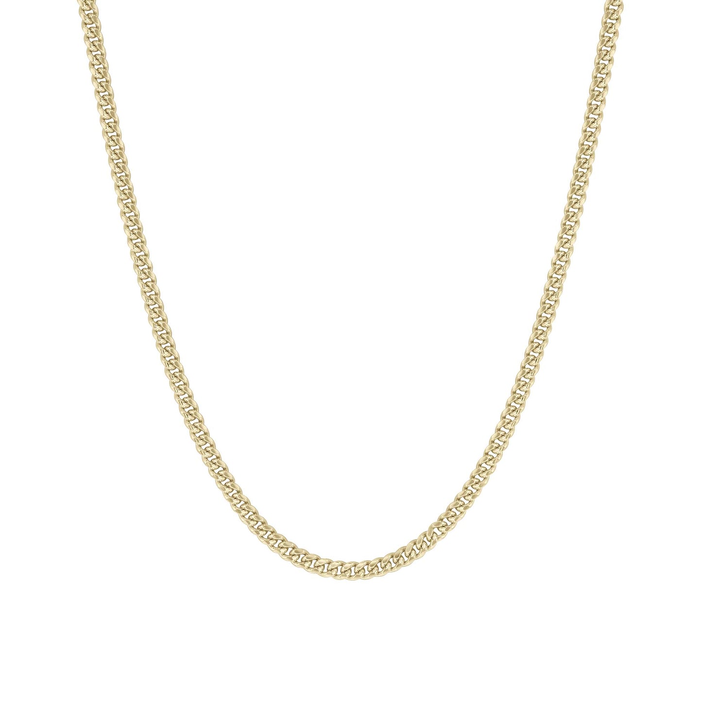 Franklin Silver & Gold Cuban Link Chain Necklace- 3mm