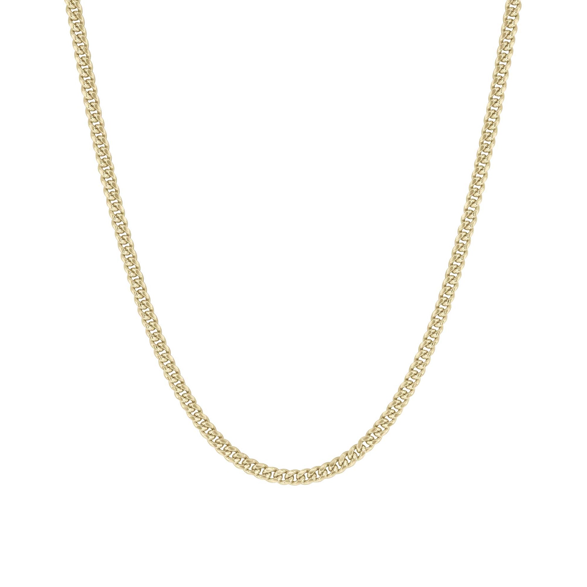 Franklin Silver & Gold Cuban Link Chain Necklace- 3mm