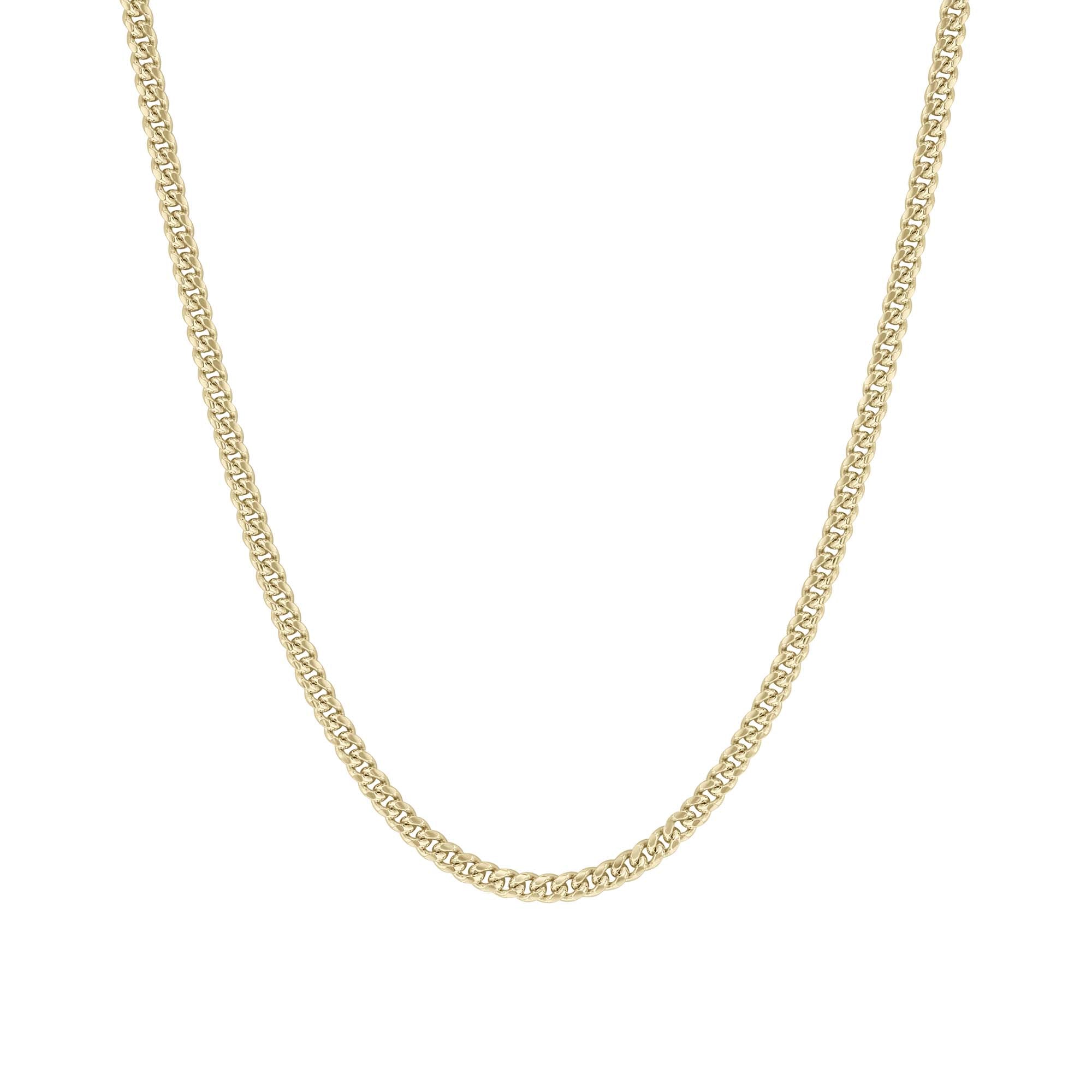 Franklin Silver & Gold Cuban Link Chain Necklace- 3mm