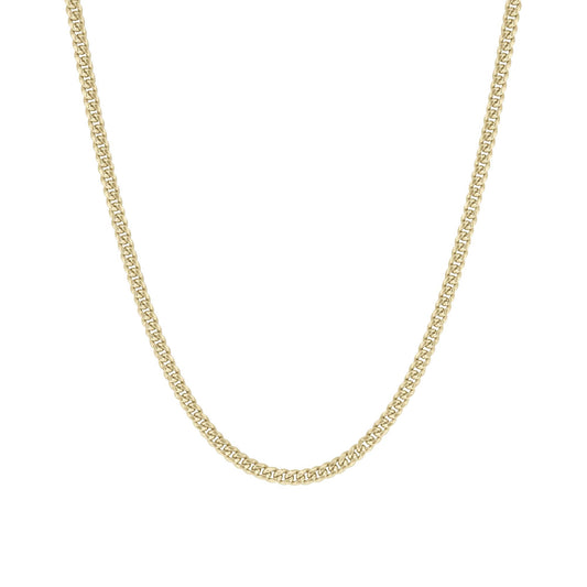 Franklin Silver & Gold Cuban Link Chain Necklace- 3mm