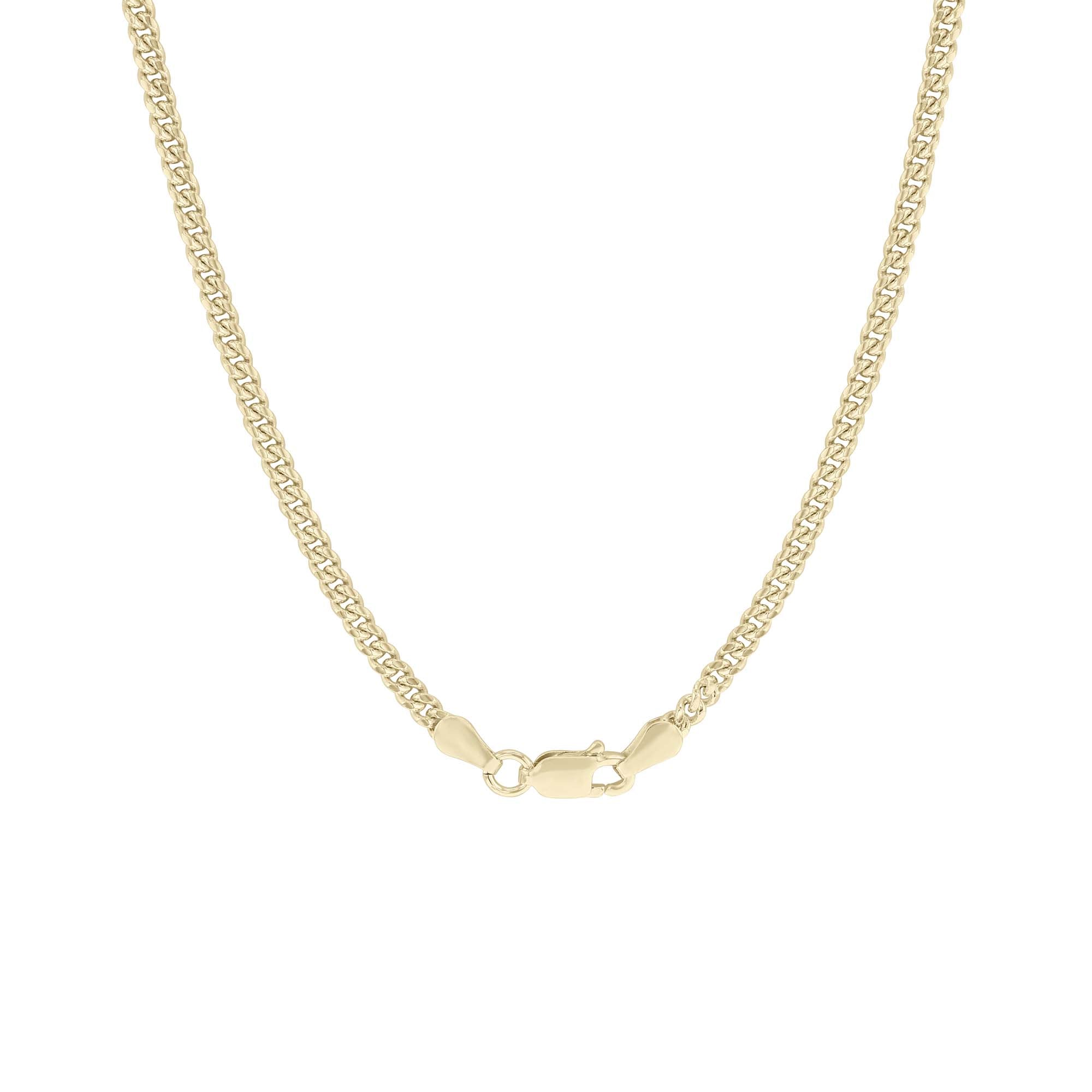 Franklin Silver & Gold Cuban Link Chain Necklace- 3mm