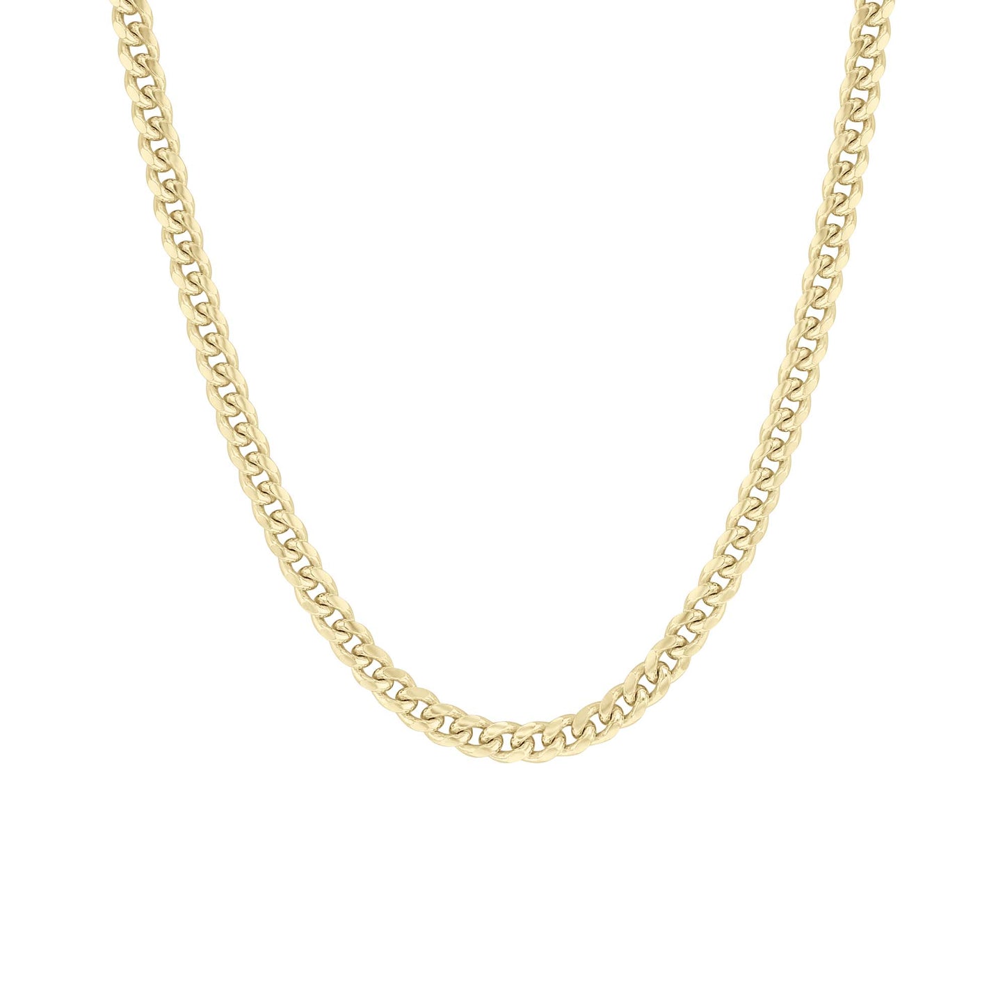 Franklin Silver & Gold Cuban Link Chain Necklace- 4.1mm