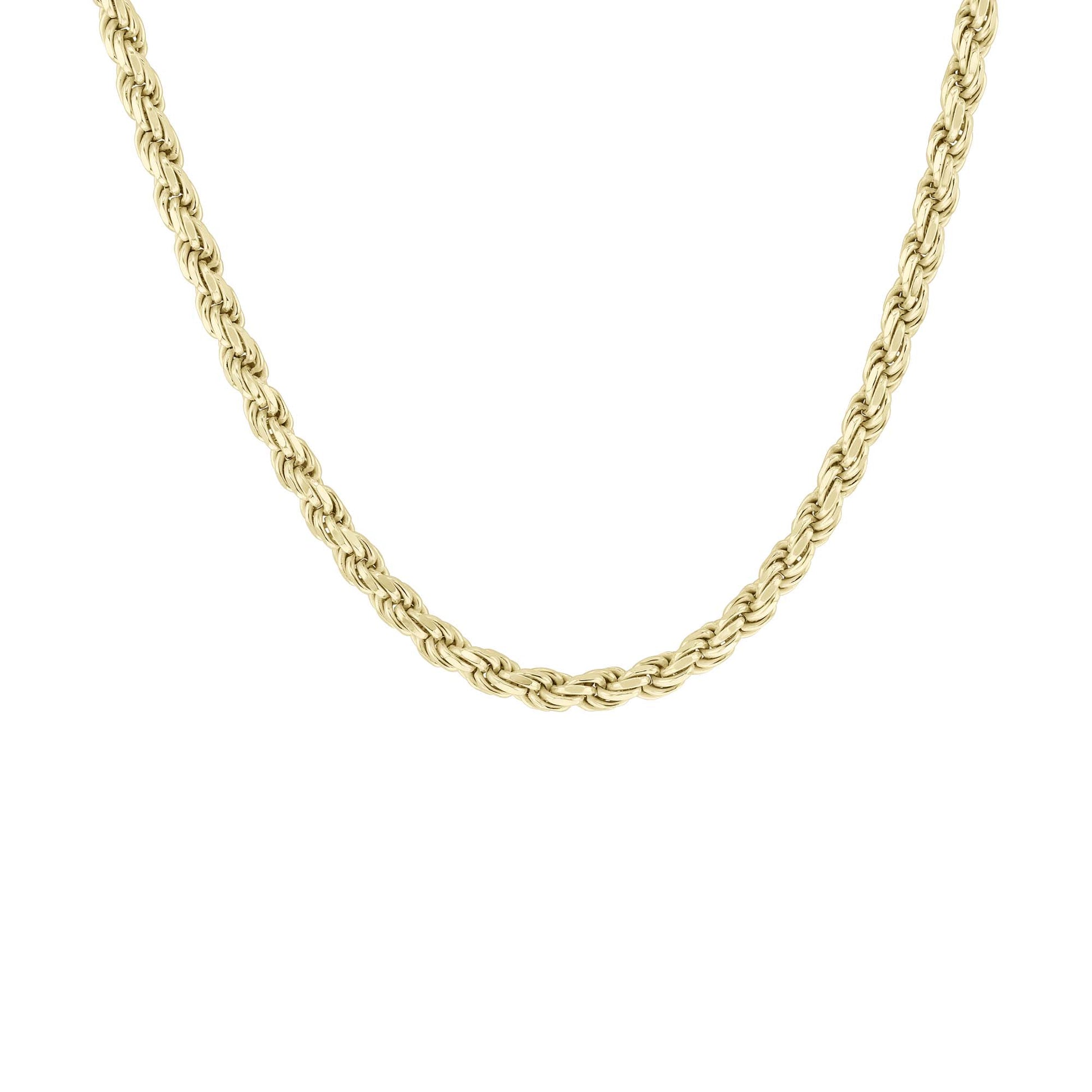 Franklin Silver & Gold Rope Chain Necklace- 5mm