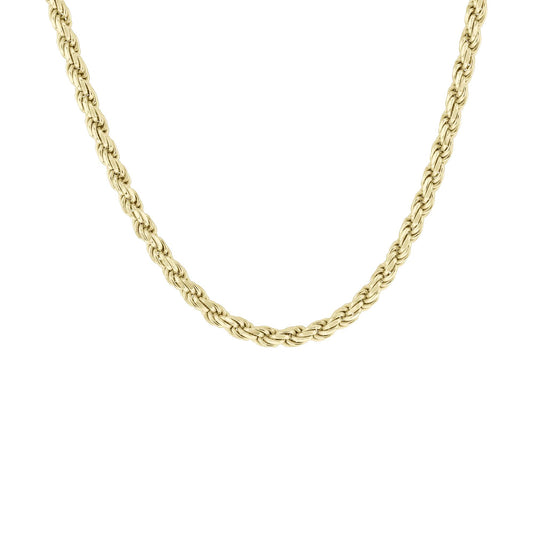 Franklin Silver & Gold Rope Chain Necklace- 5mm