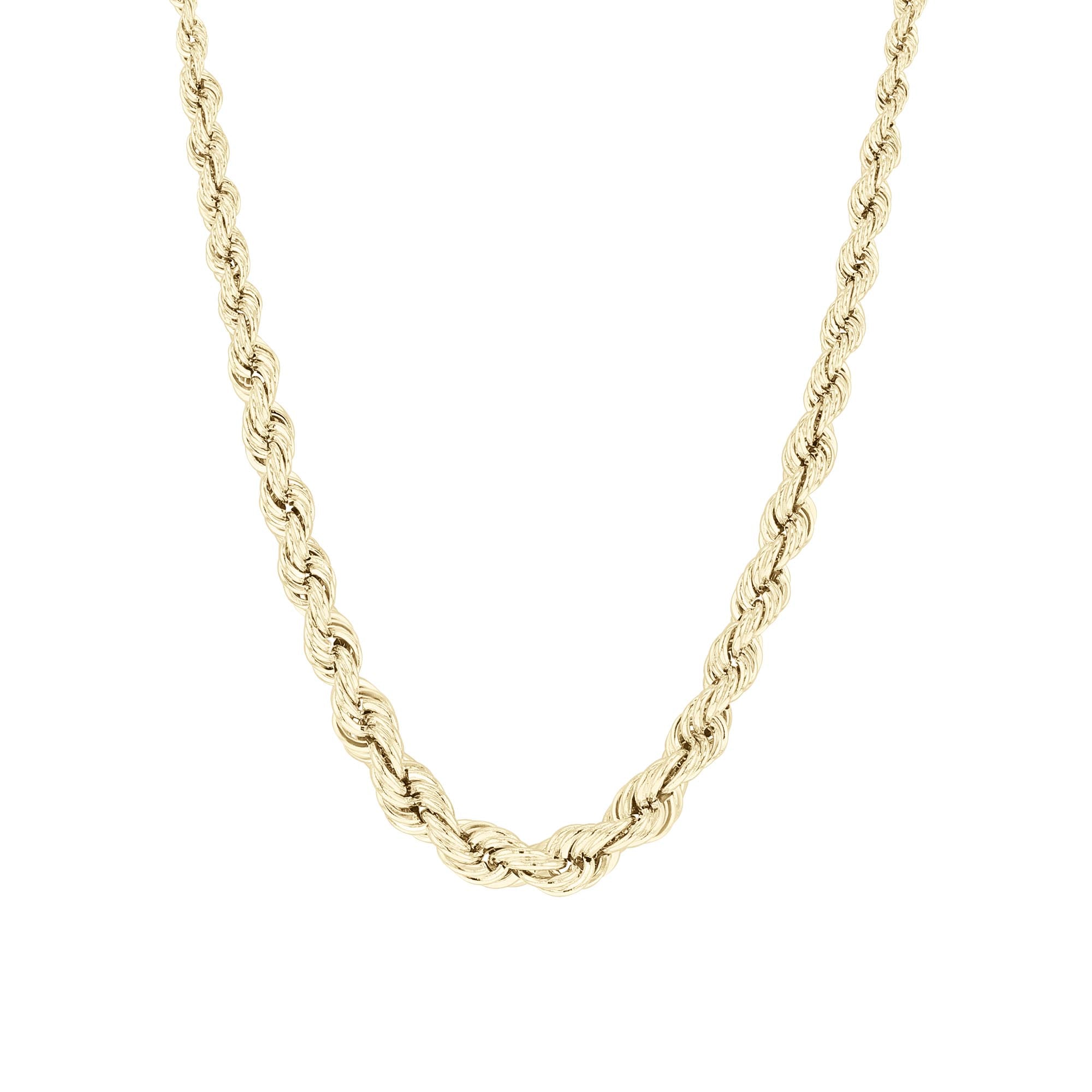 Zeke Graduated Gold Rope Chain Necklace