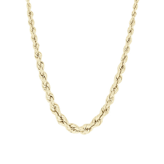 Zeke Graduated Gold Rope Chain Necklace