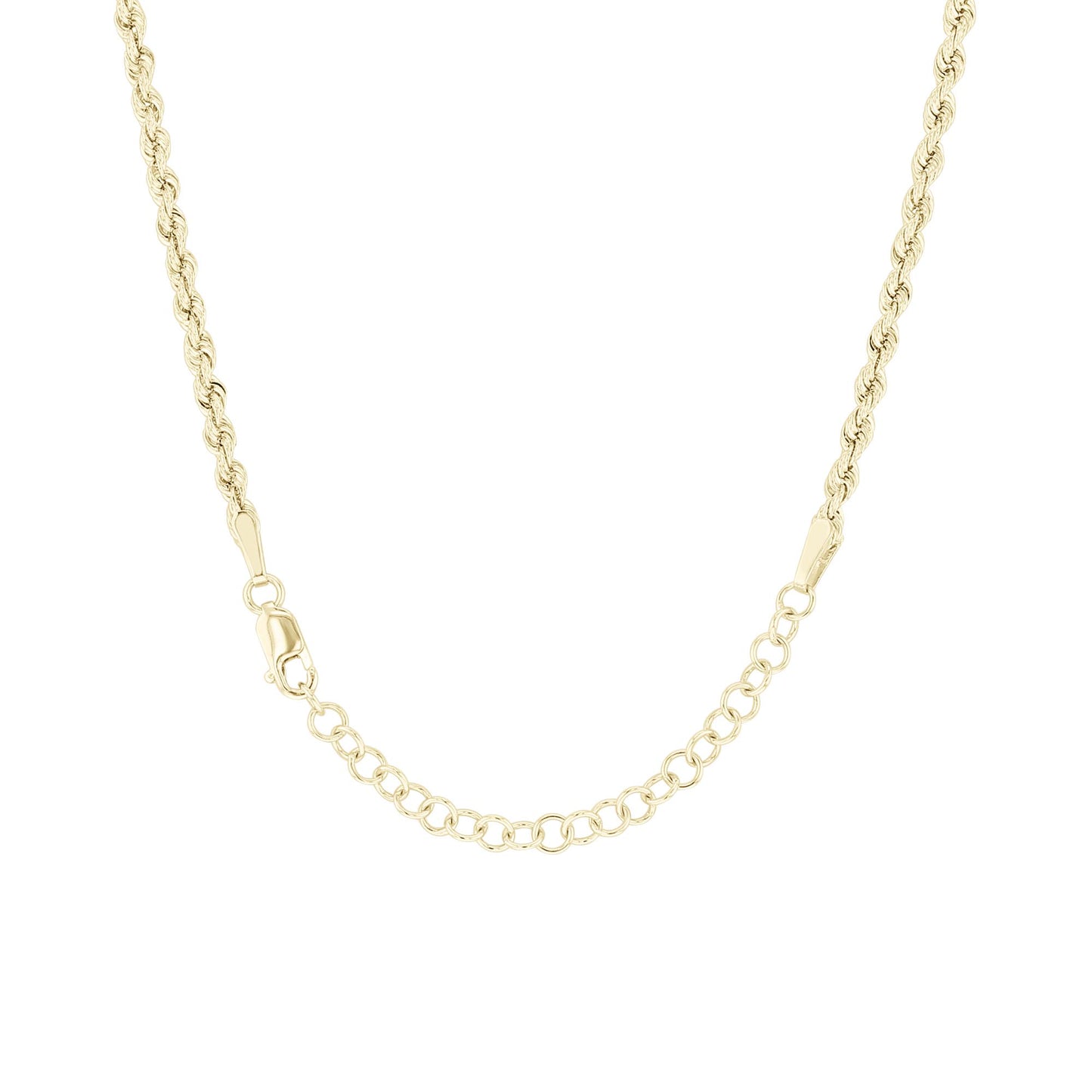 Zeke Graduated Gold Rope Chain Necklace
