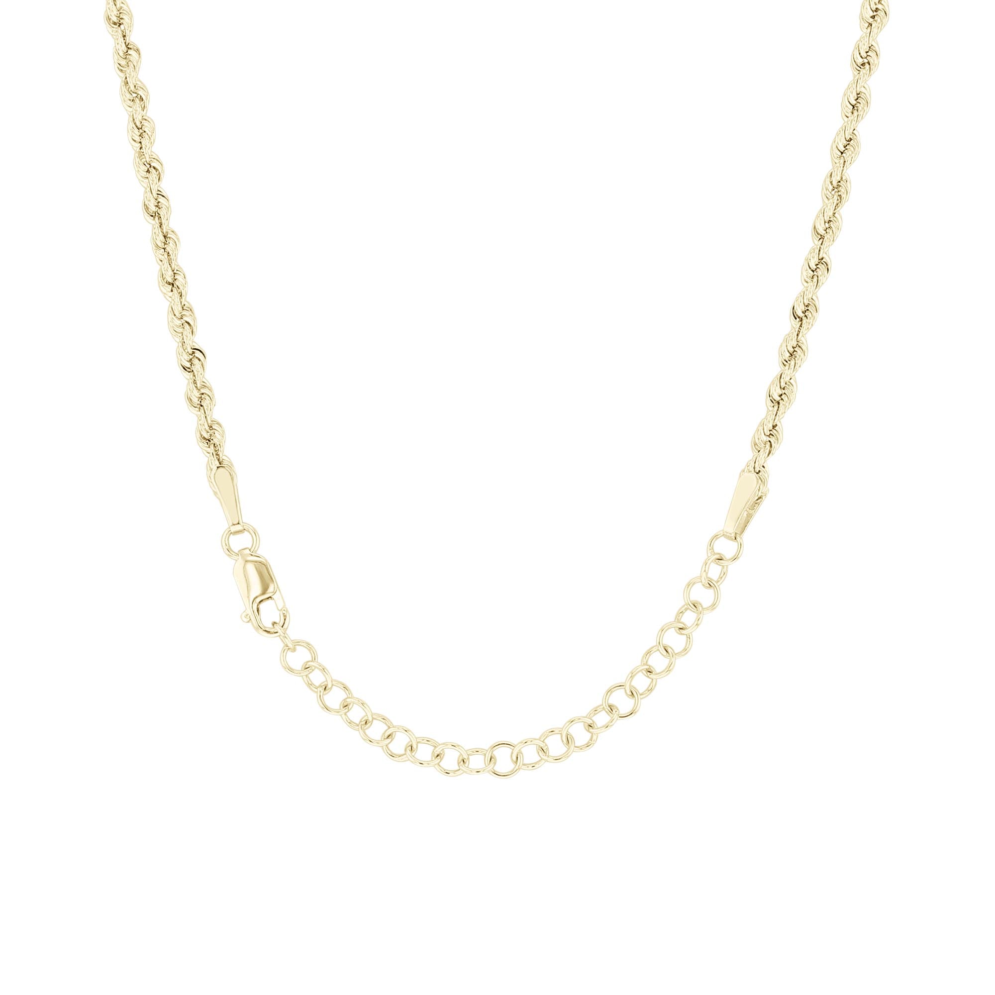Zeke Graduated Gold Rope Chain Necklace