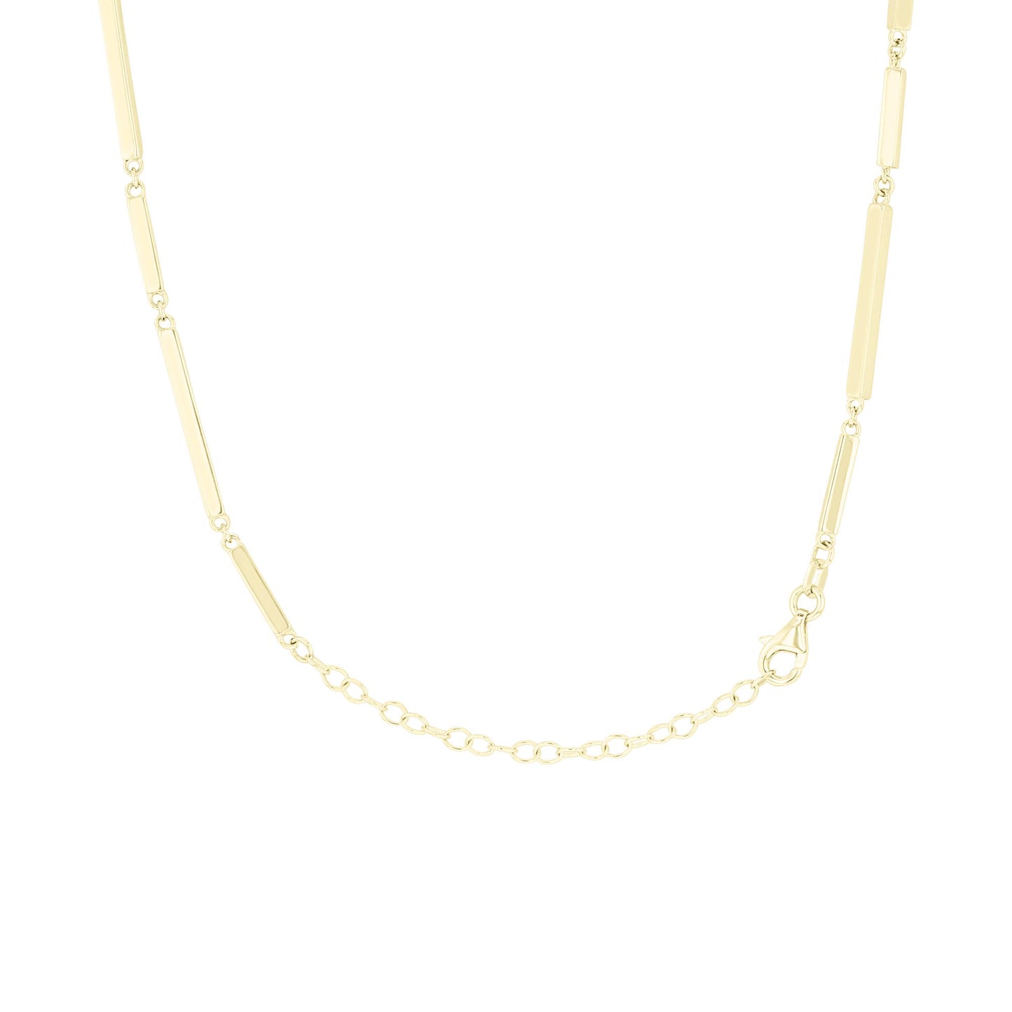 Amos Bar Link Gold Chain Necklace