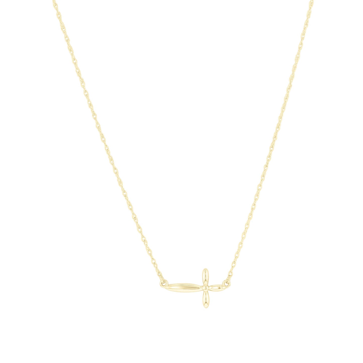Jovie East-West Cross Necklace