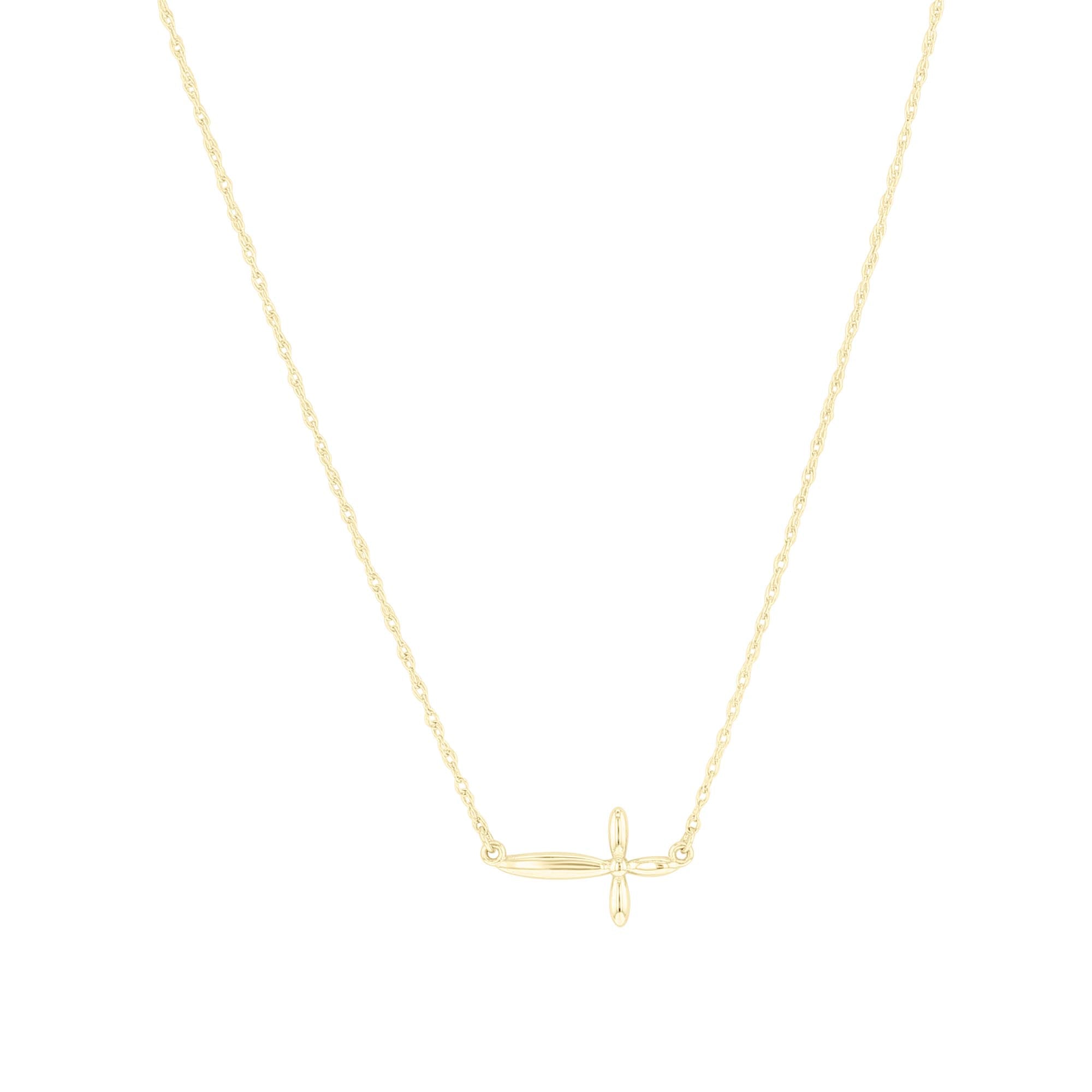 Jovie East-West Cross Necklace