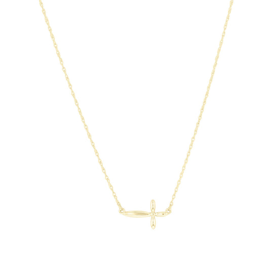 Jovie East-West Cross Necklace
