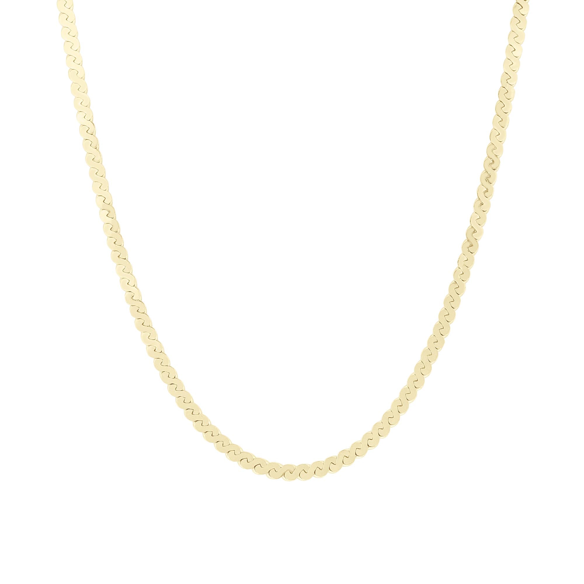 Mala Serpentine Chain Necklace- 3mm
