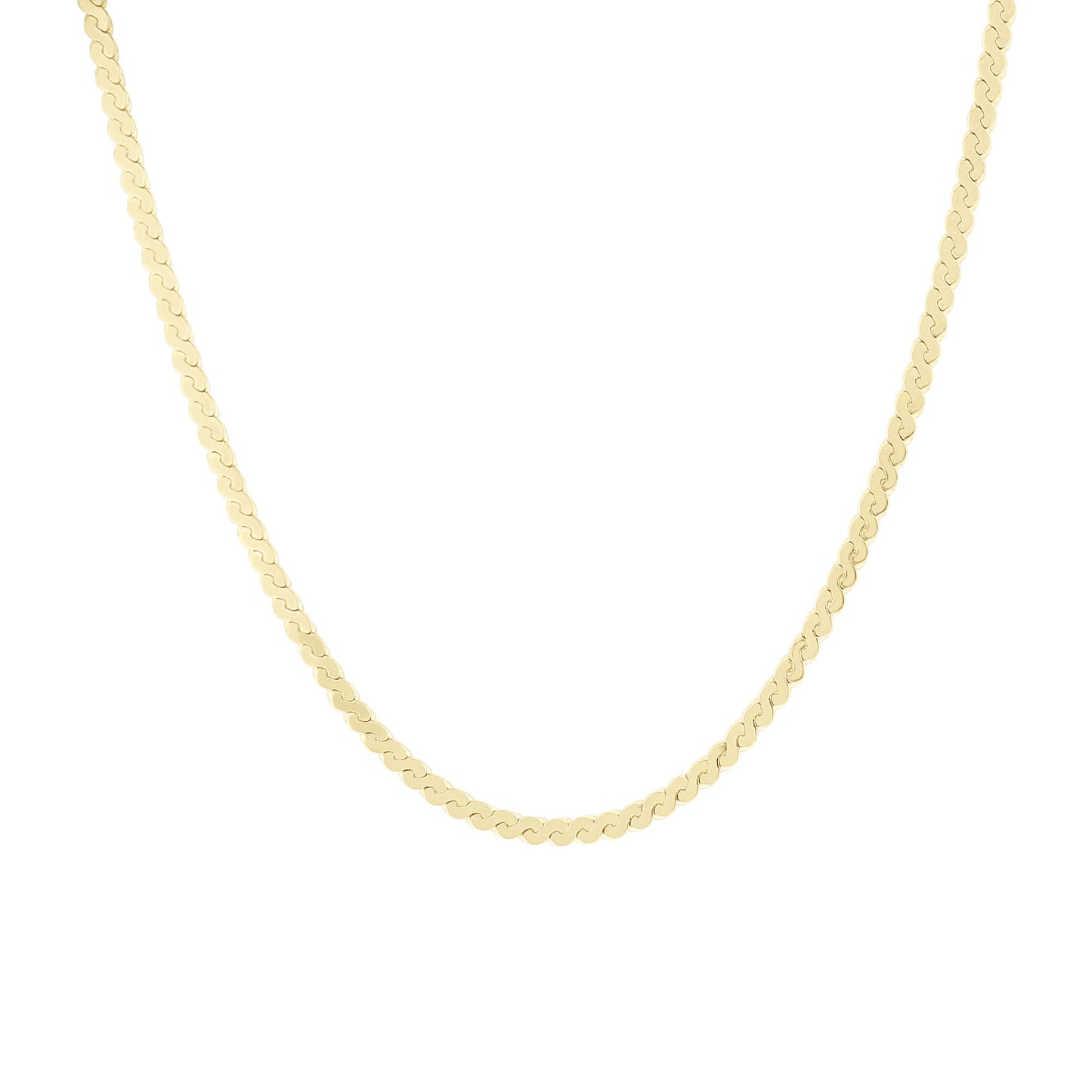 Mala Serpentine Chain Necklace 2mm