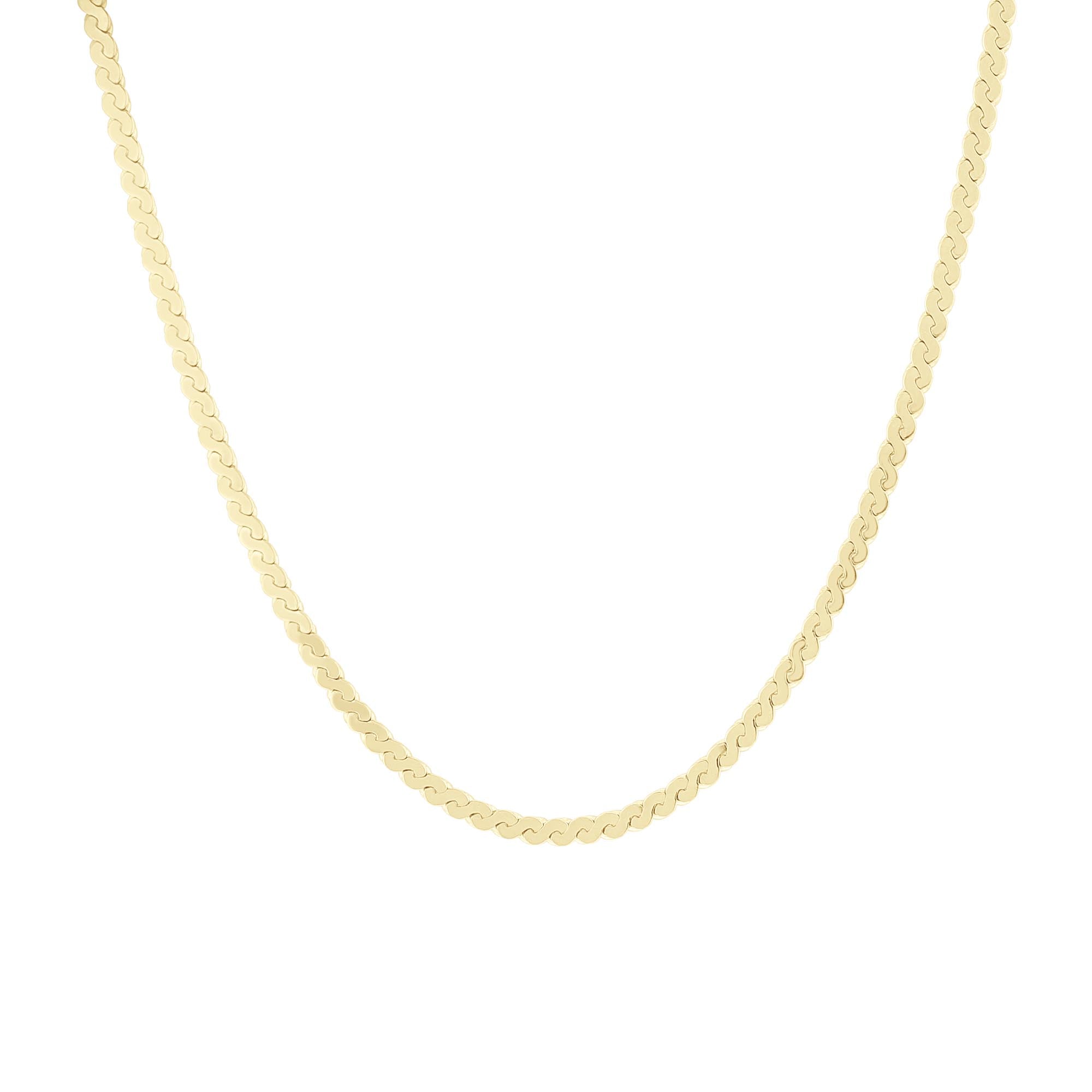 Mala Serpentine Chain Necklace 2mm