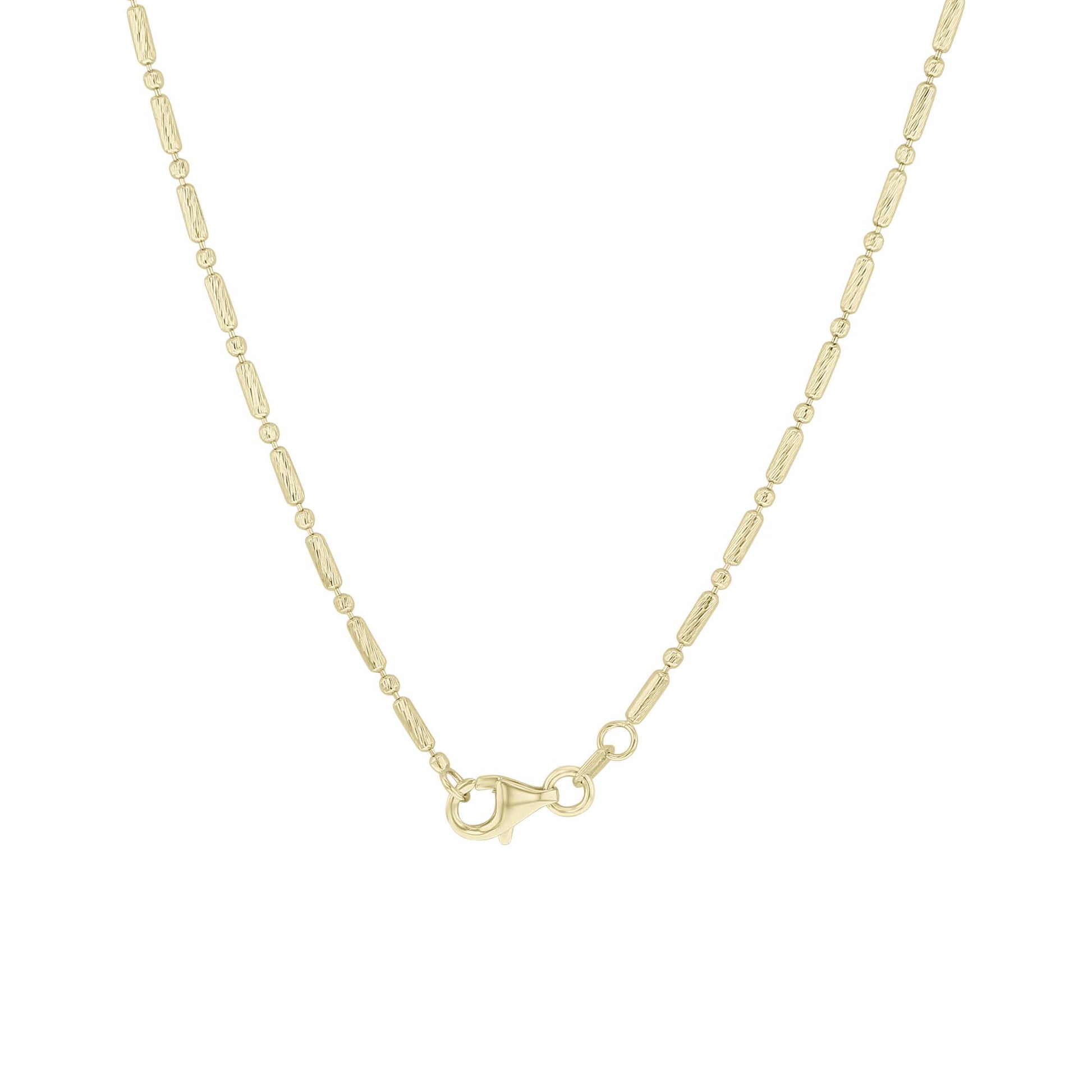 Beatific Bead & Bar Gold Necklace
