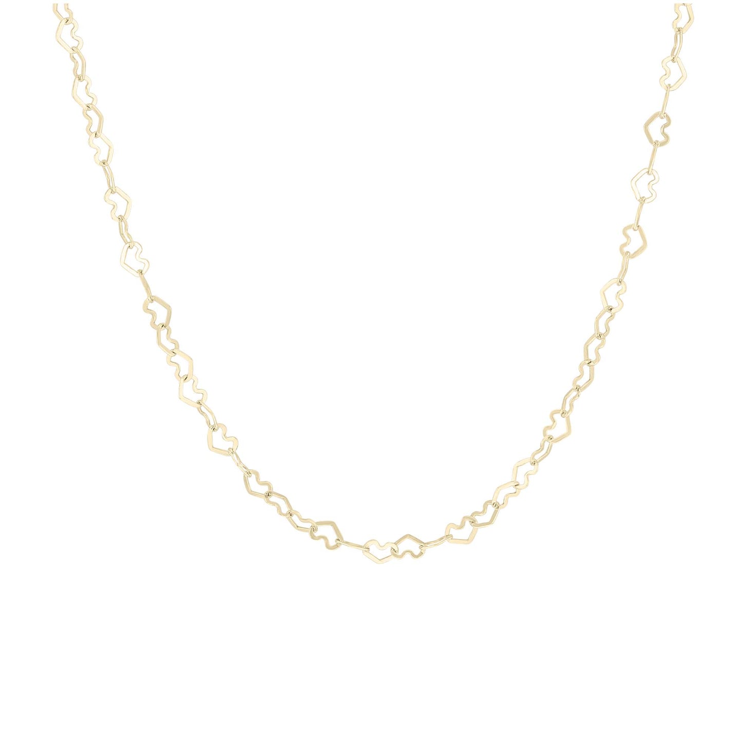 Heart to Heart Gold Chain Necklace