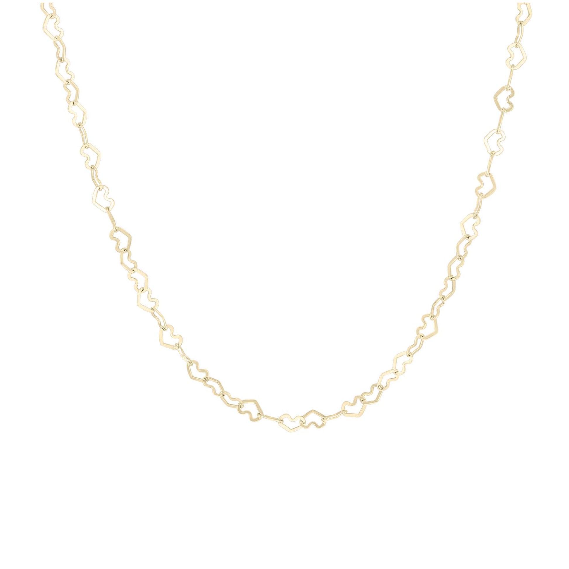 Heart to Heart Gold Chain Necklace