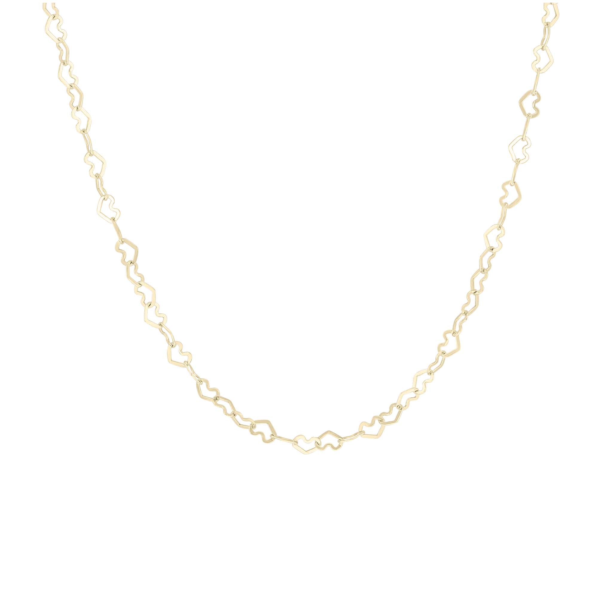 Heart to Heart Gold Chain Necklace