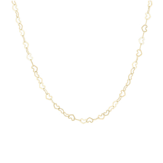 Heart to Heart Gold Chain Necklace