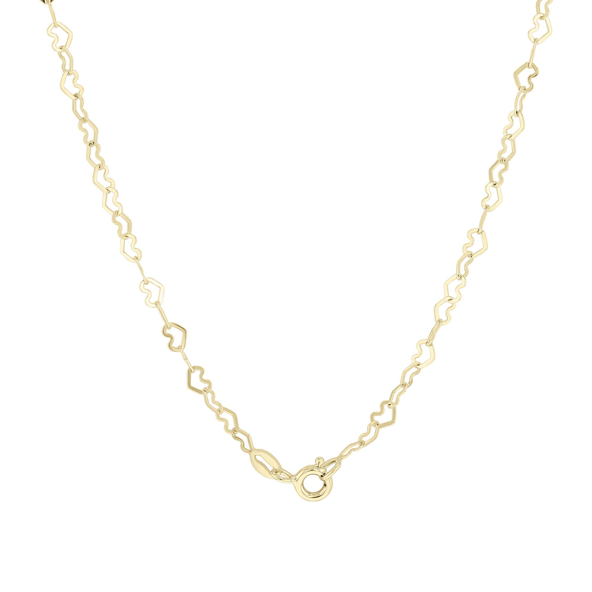 Heart to Heart Gold Chain Necklace