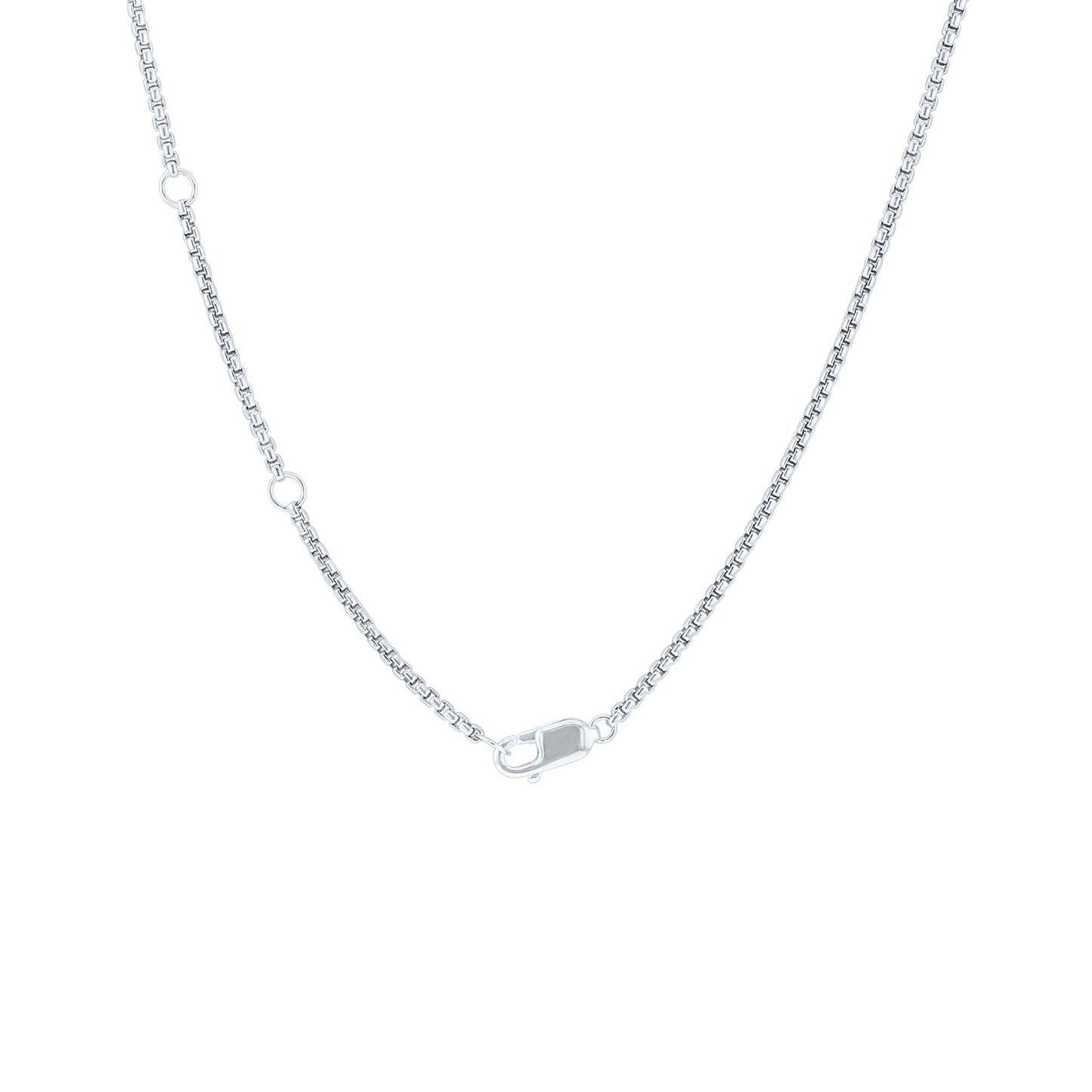 Silver Sloane Coupled Ring Diamond Necklace