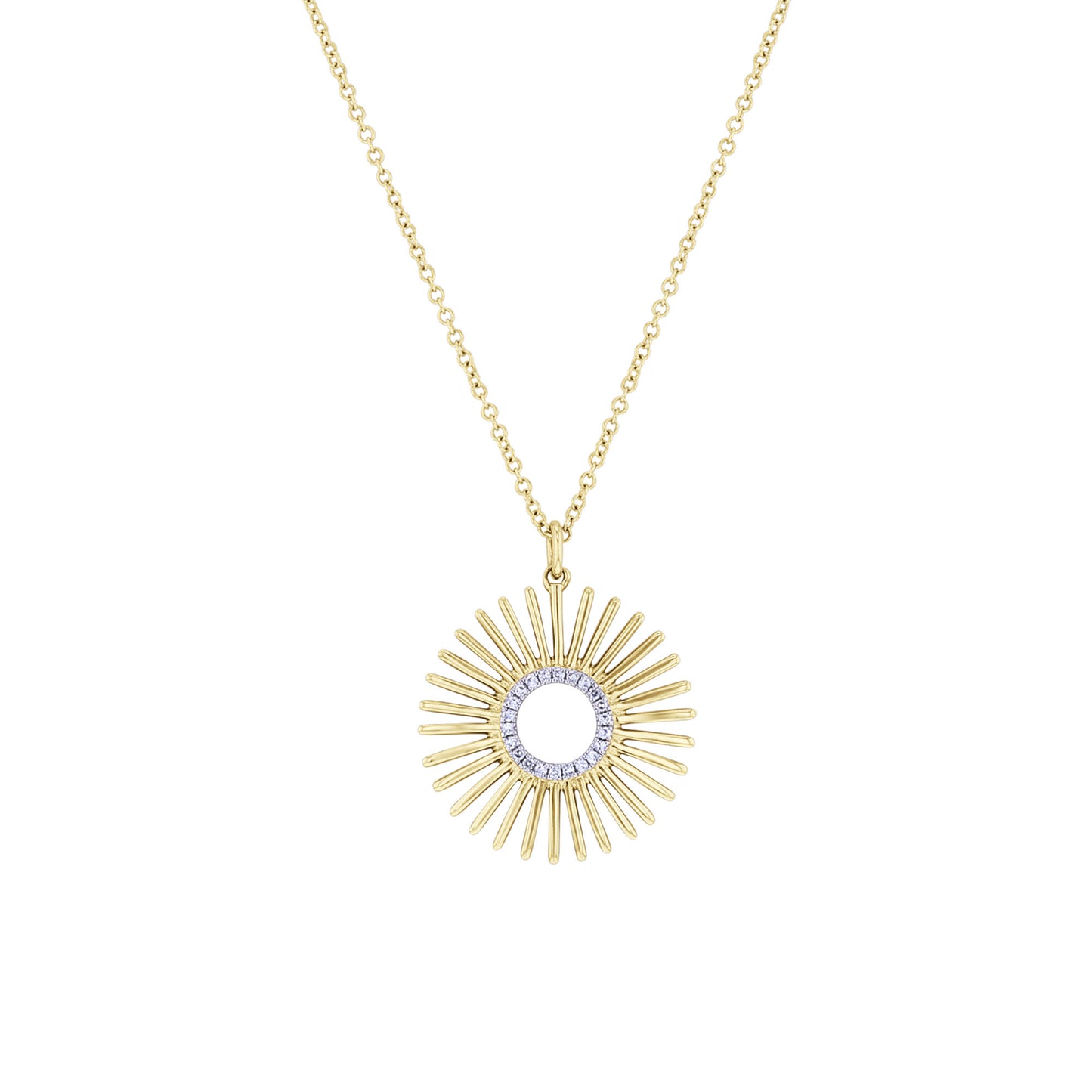 Sunburst Diamond Necklace