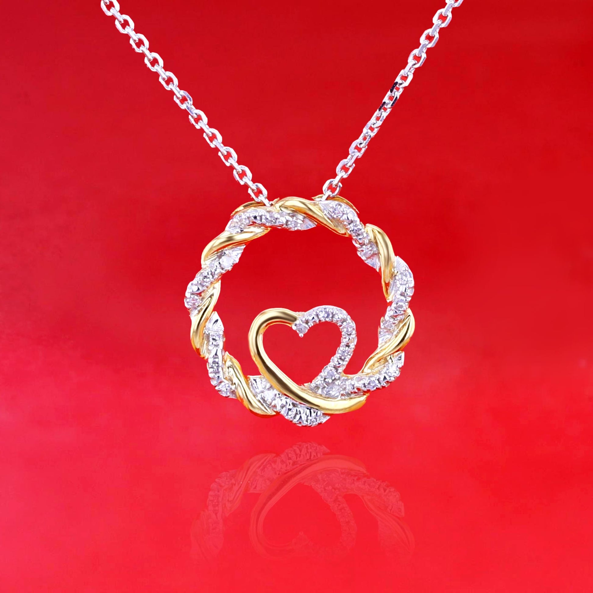 Wrapped Up In Love Diamond Necklace