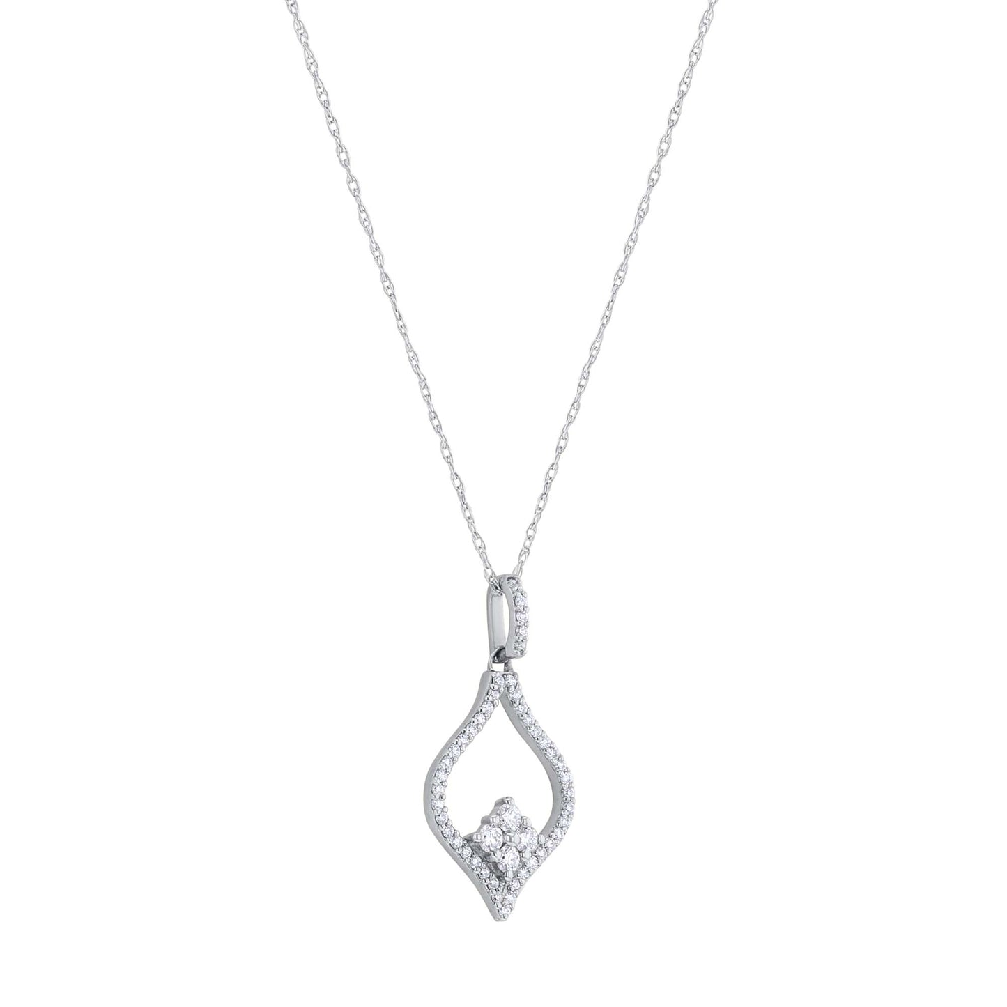 Open Cluster Diamond Necklace