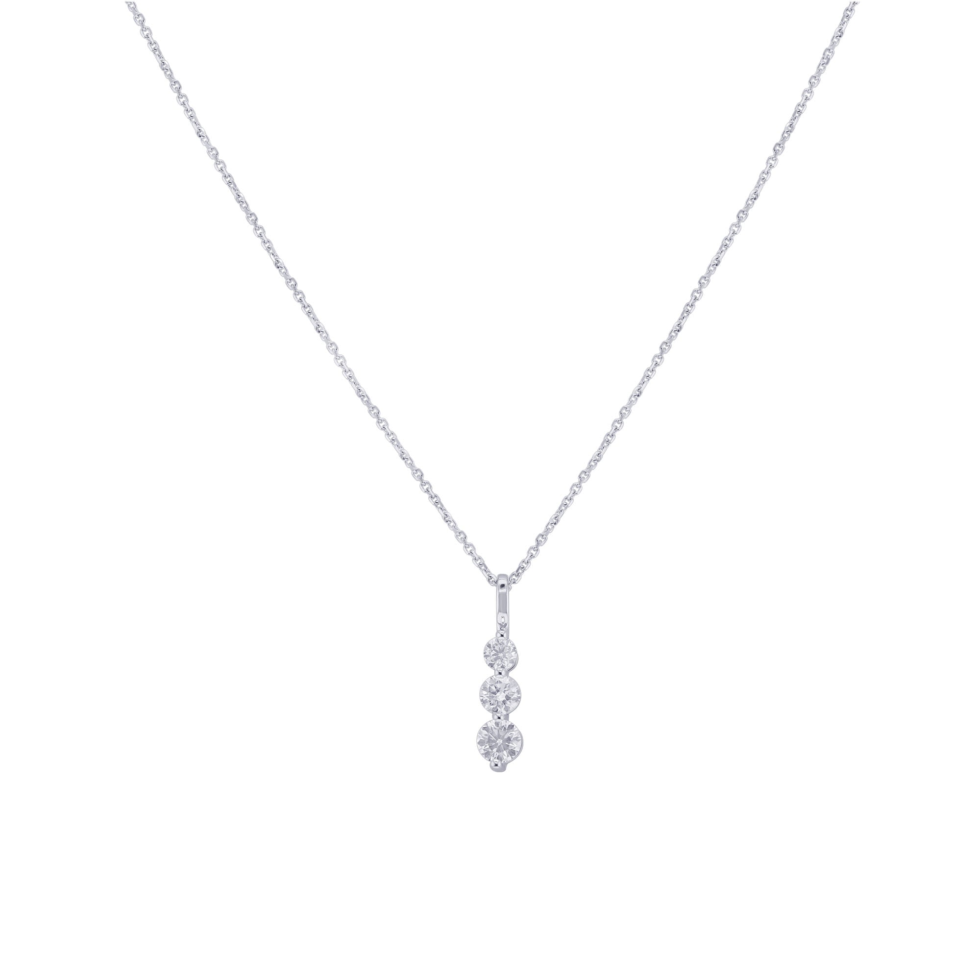 Journey Diamond Necklace 1ct