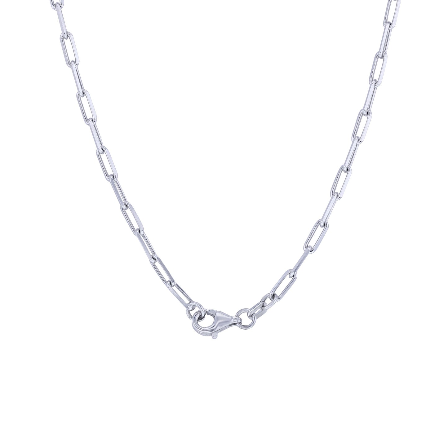 Petra Silver Paperclip Chain Necklace