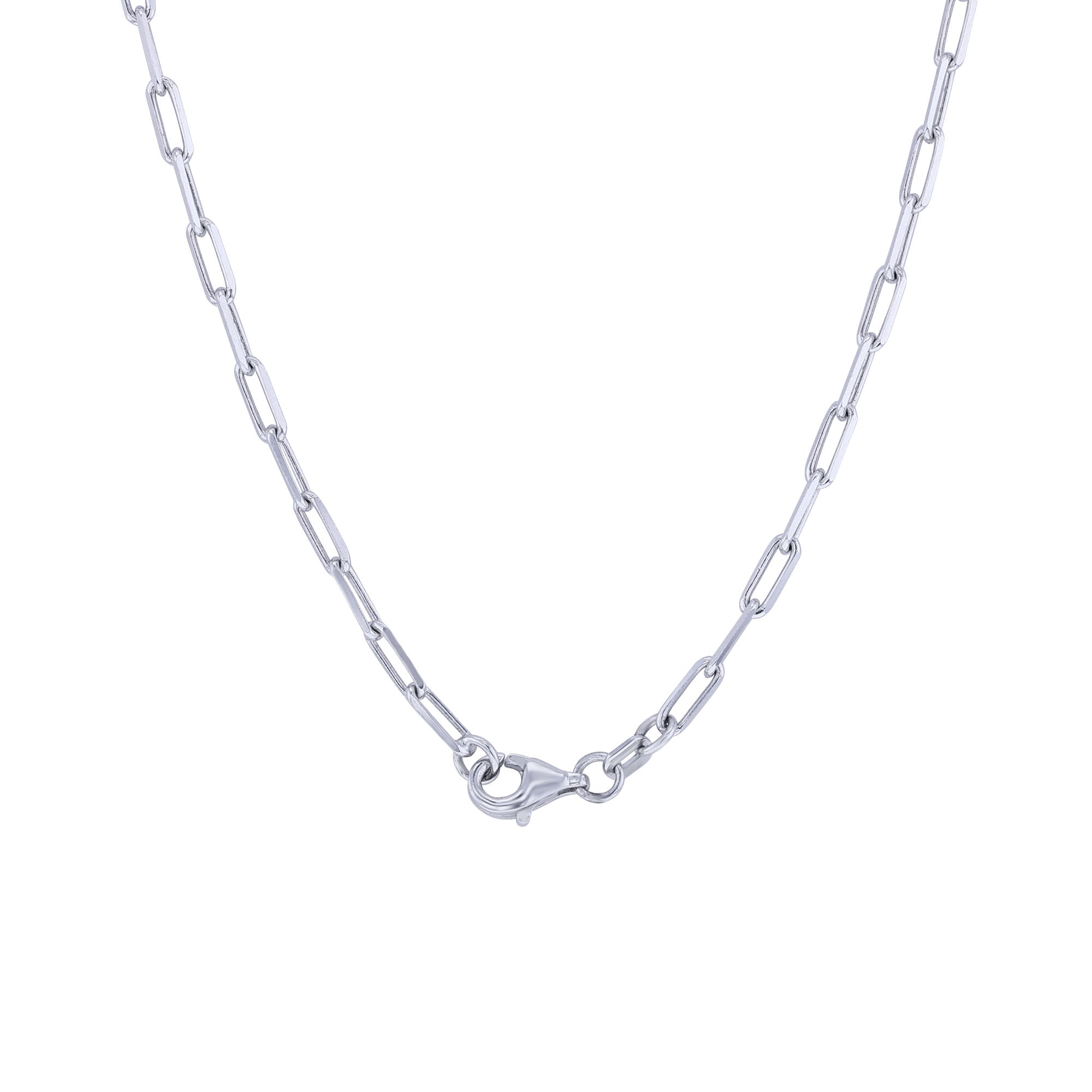 Petra Silver Paperclip Chain Necklace