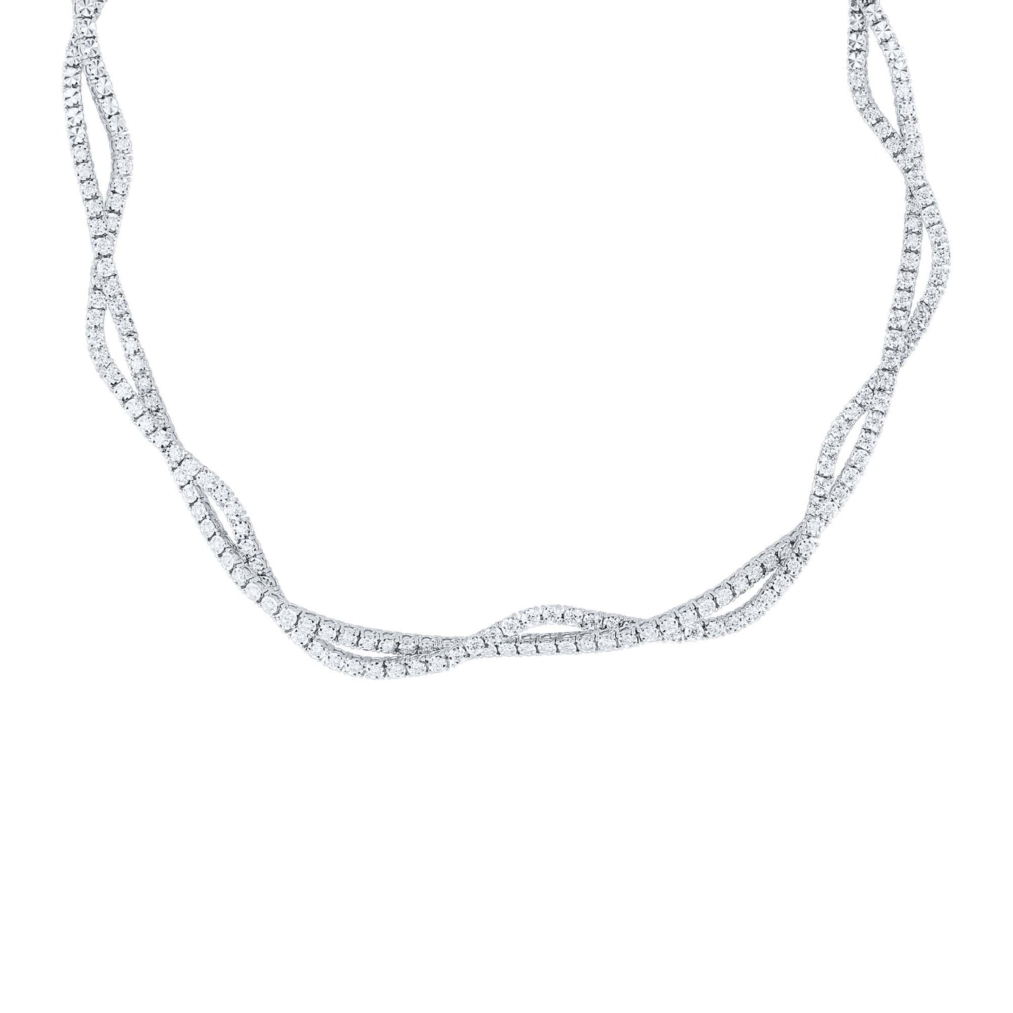 Tessa Twist Diamond Necklace