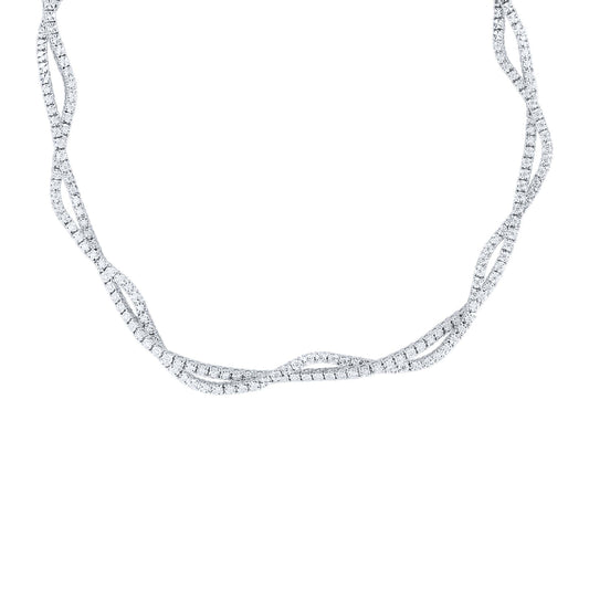 Tessa Twist Diamond Necklace