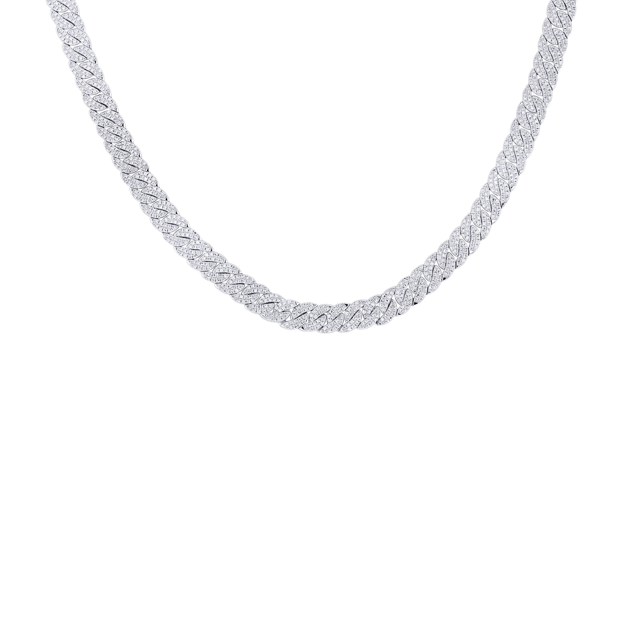 Vail Pave Diamond Tennis Necklace