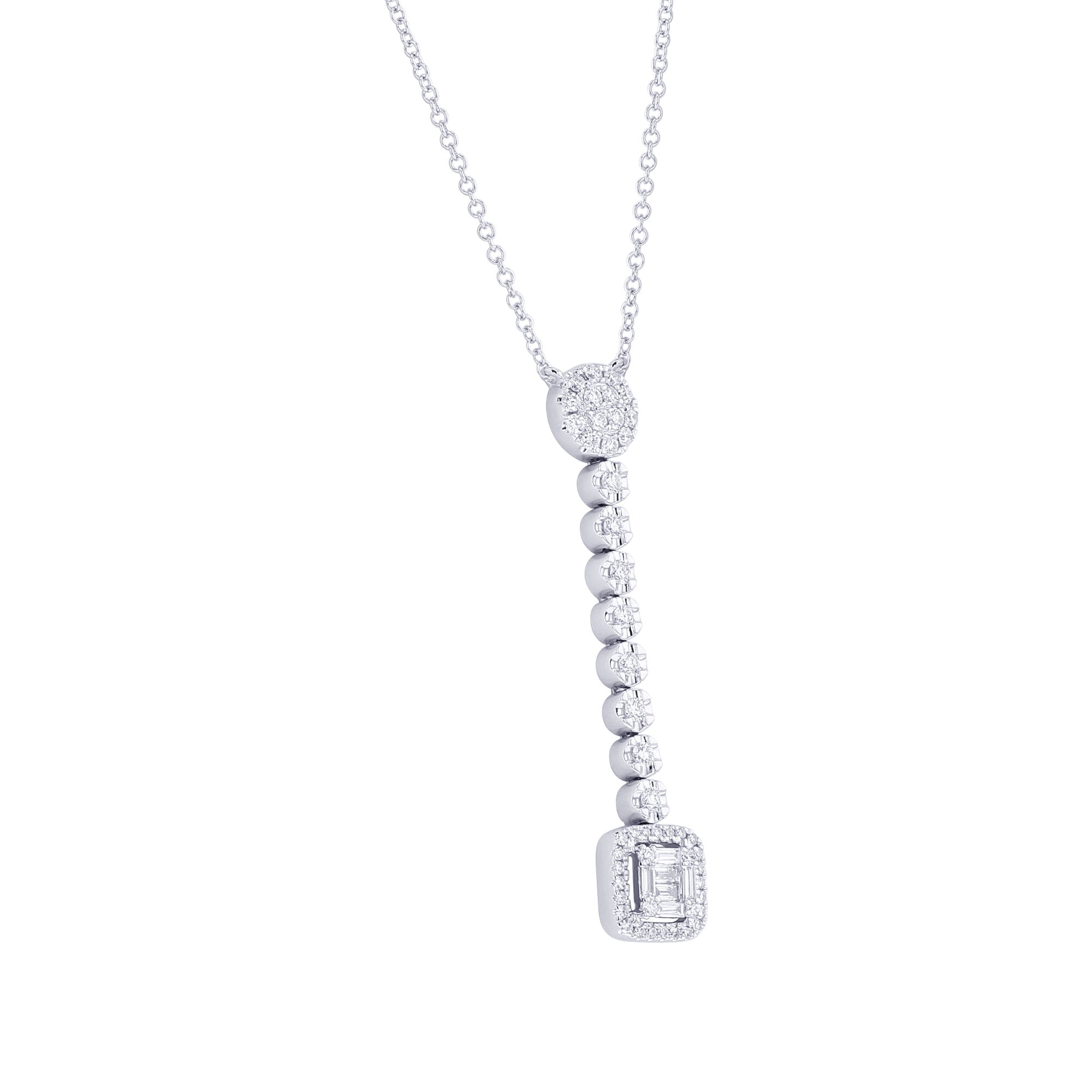 Rockette Diamond Drop Necklace
