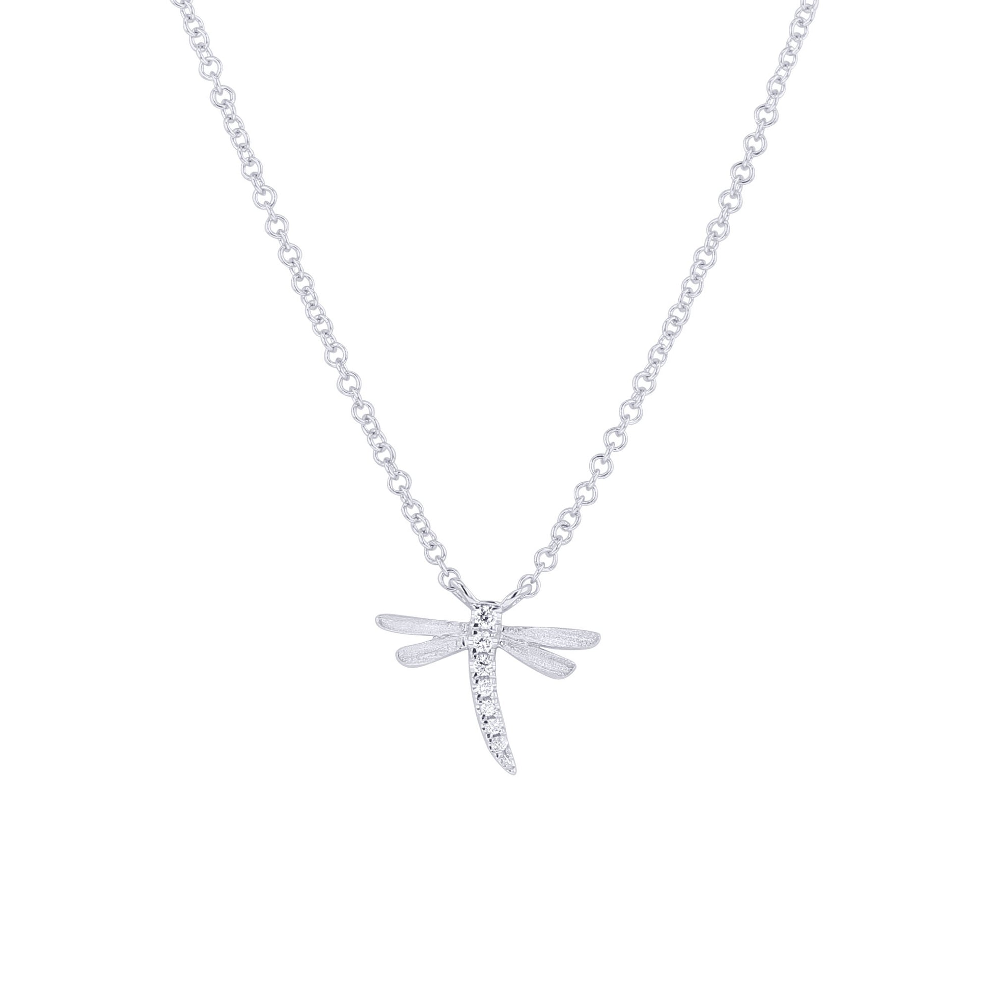 Dragonfly Diamond Necklace