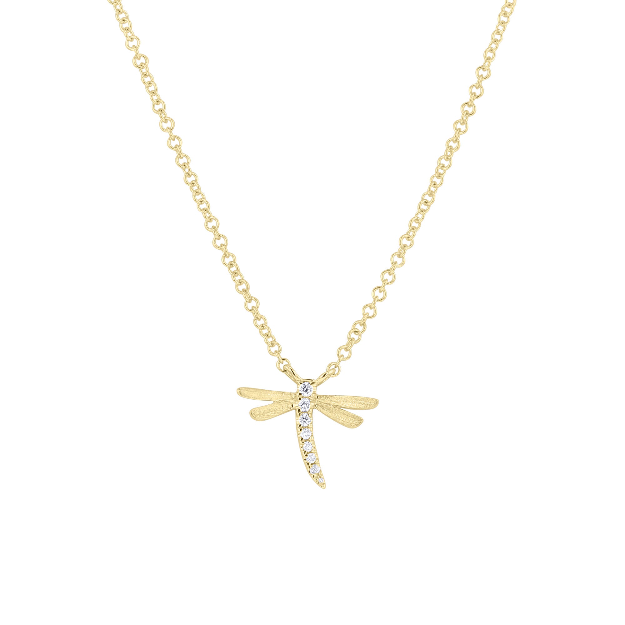 Dragonfly Diamond Necklace