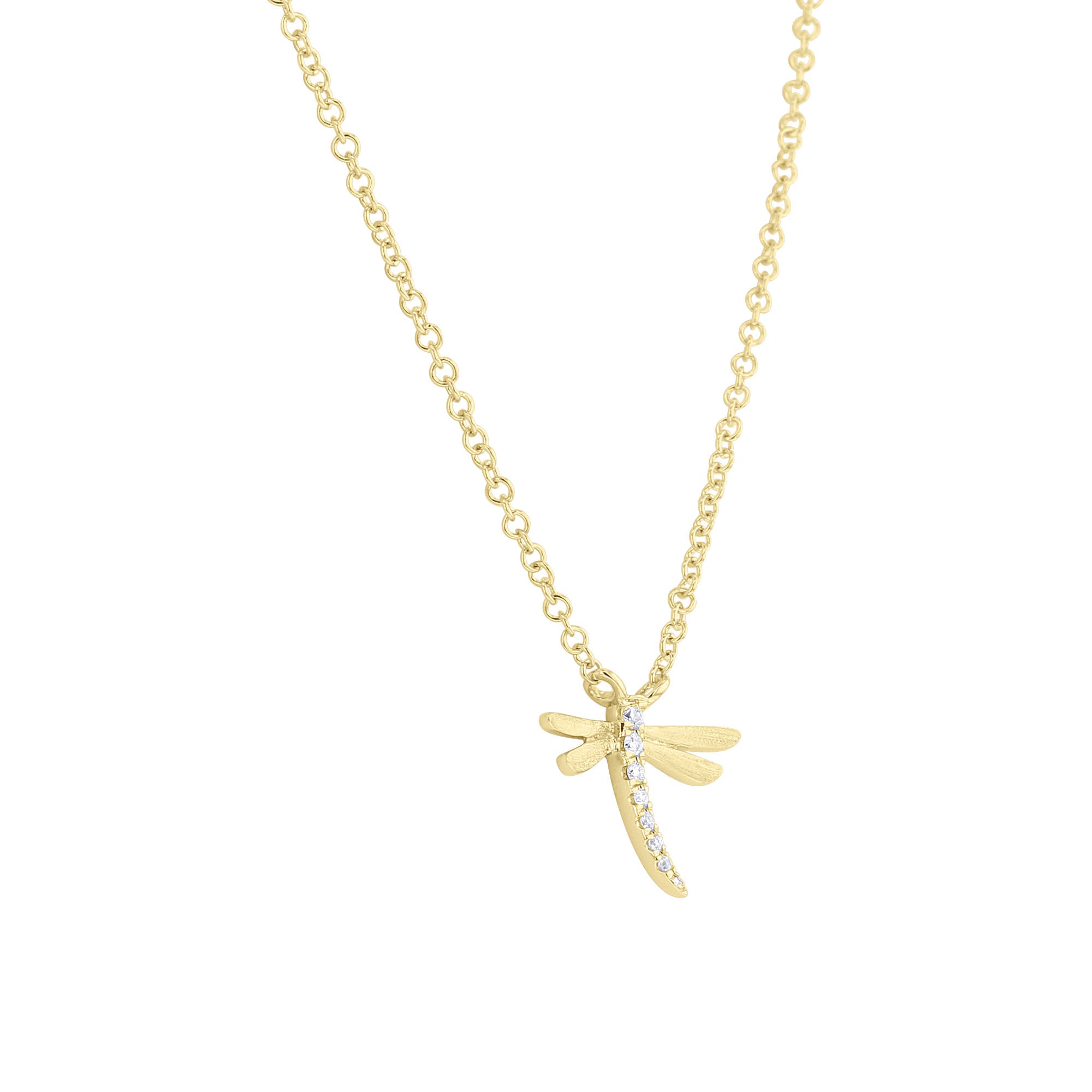 Dragonfly Diamond Necklace