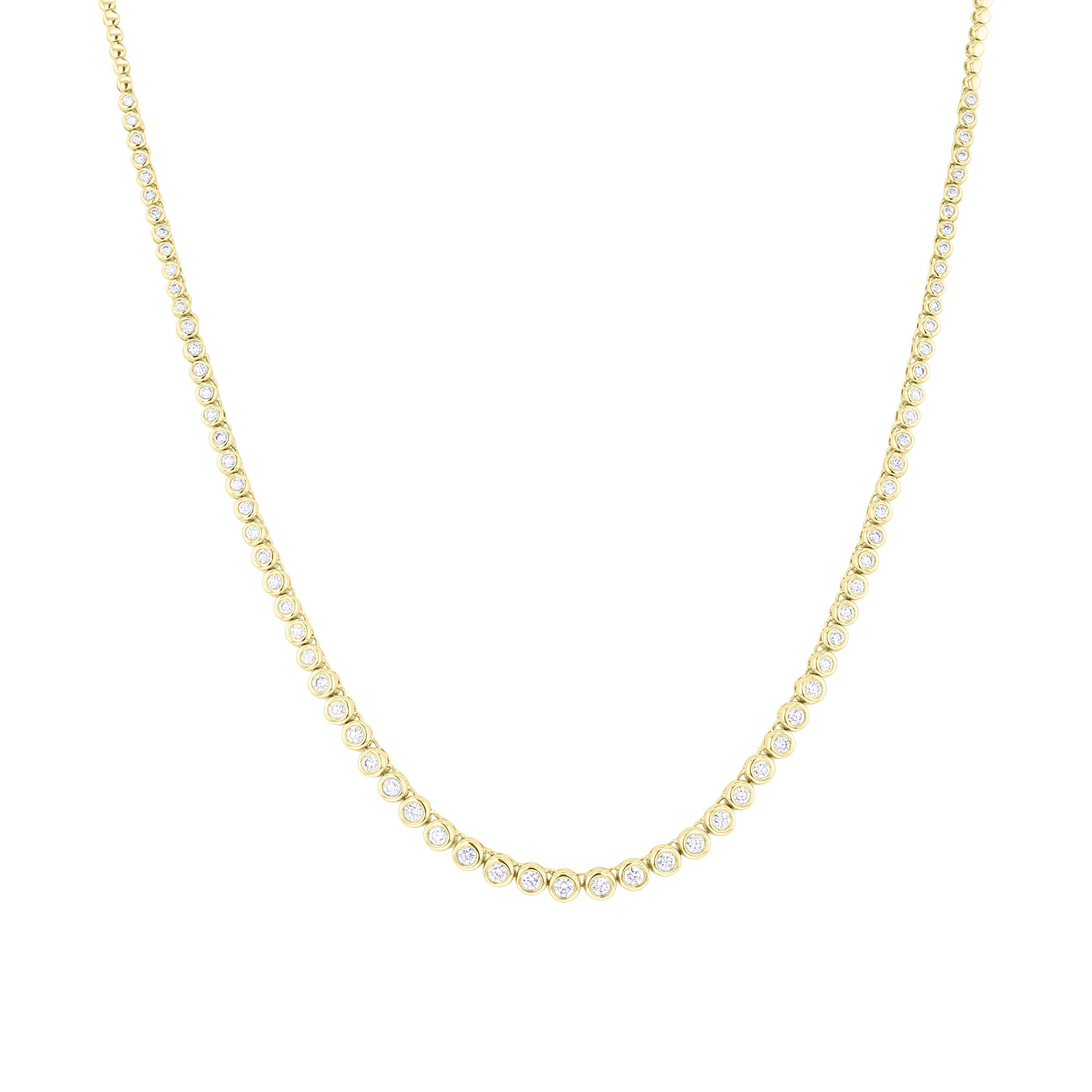 Classic Bezel Tennis Necklace