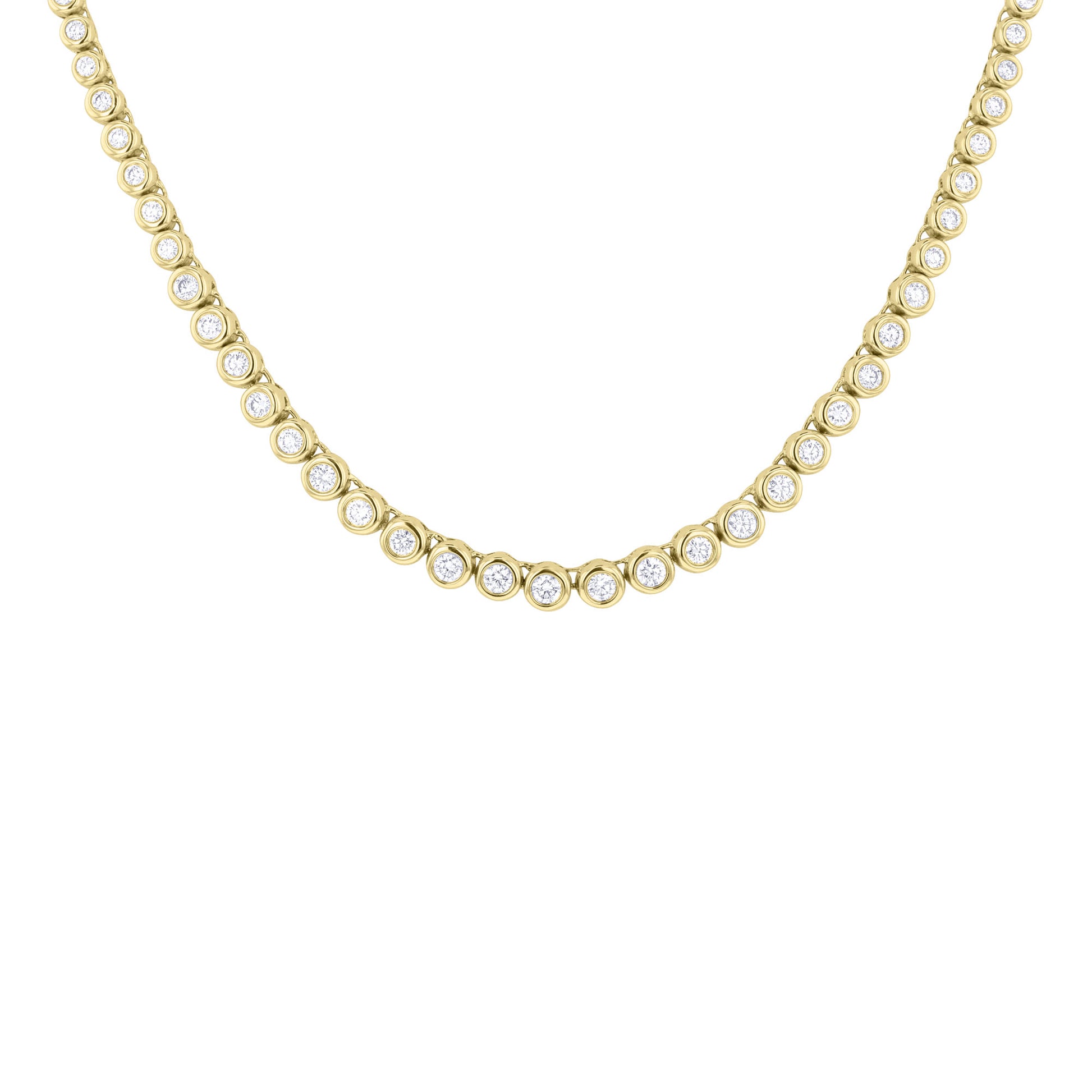 Classic Bezel Tennis Necklace