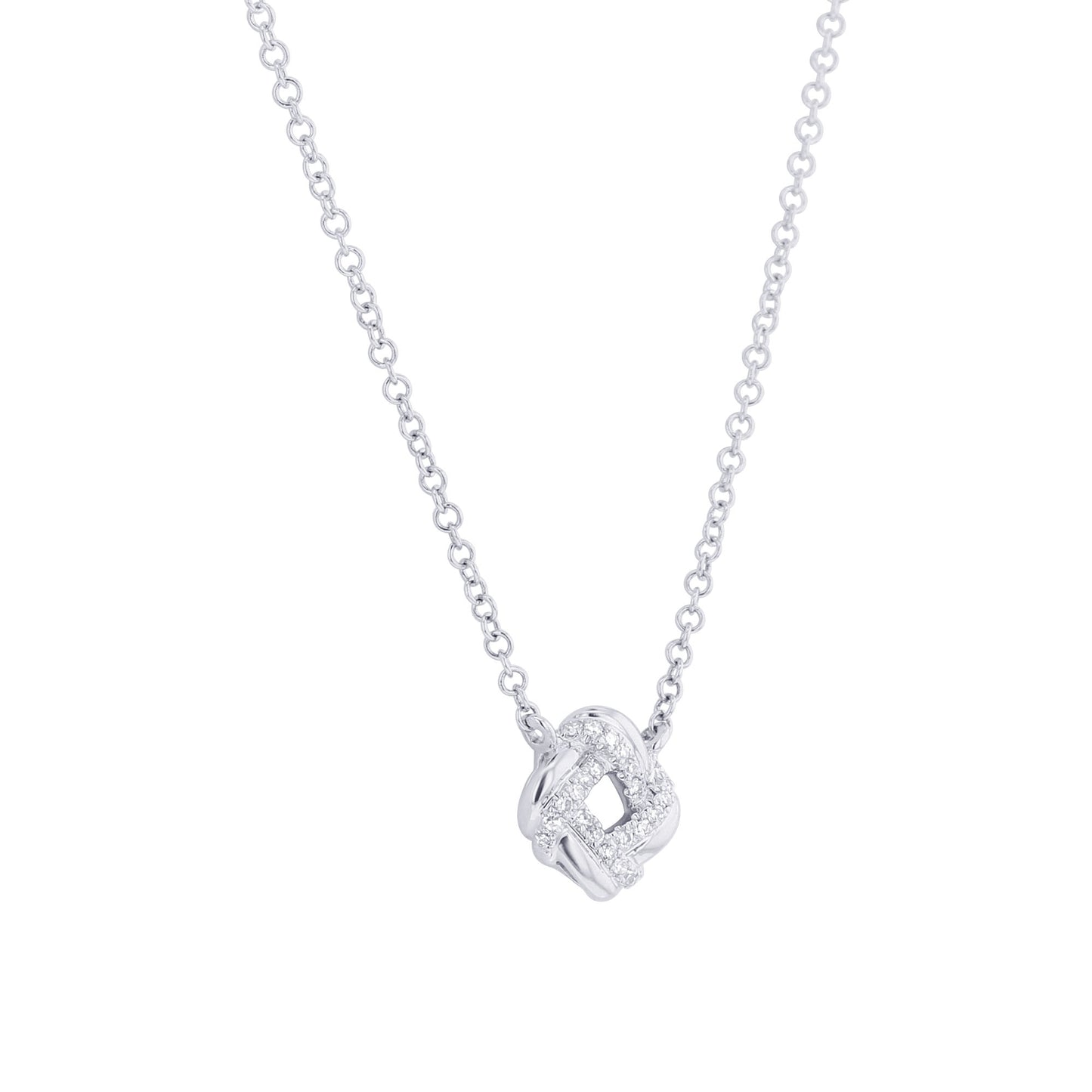 Luxe Diamond Knot Necklace