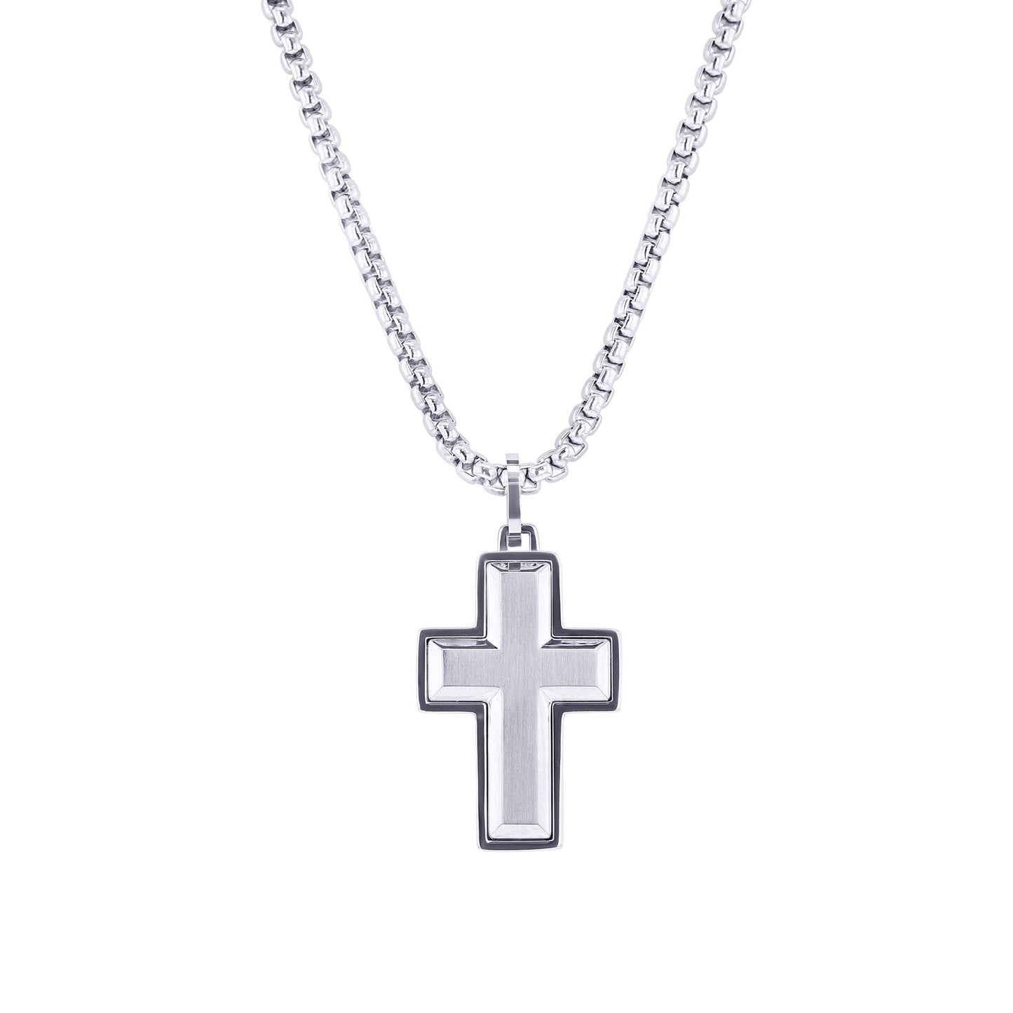 Titan Stainless Steel Cross Necklace