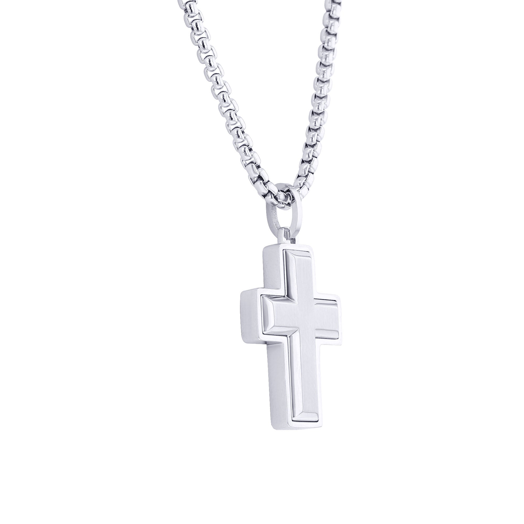 Titan Stainless Steel Cross Necklace